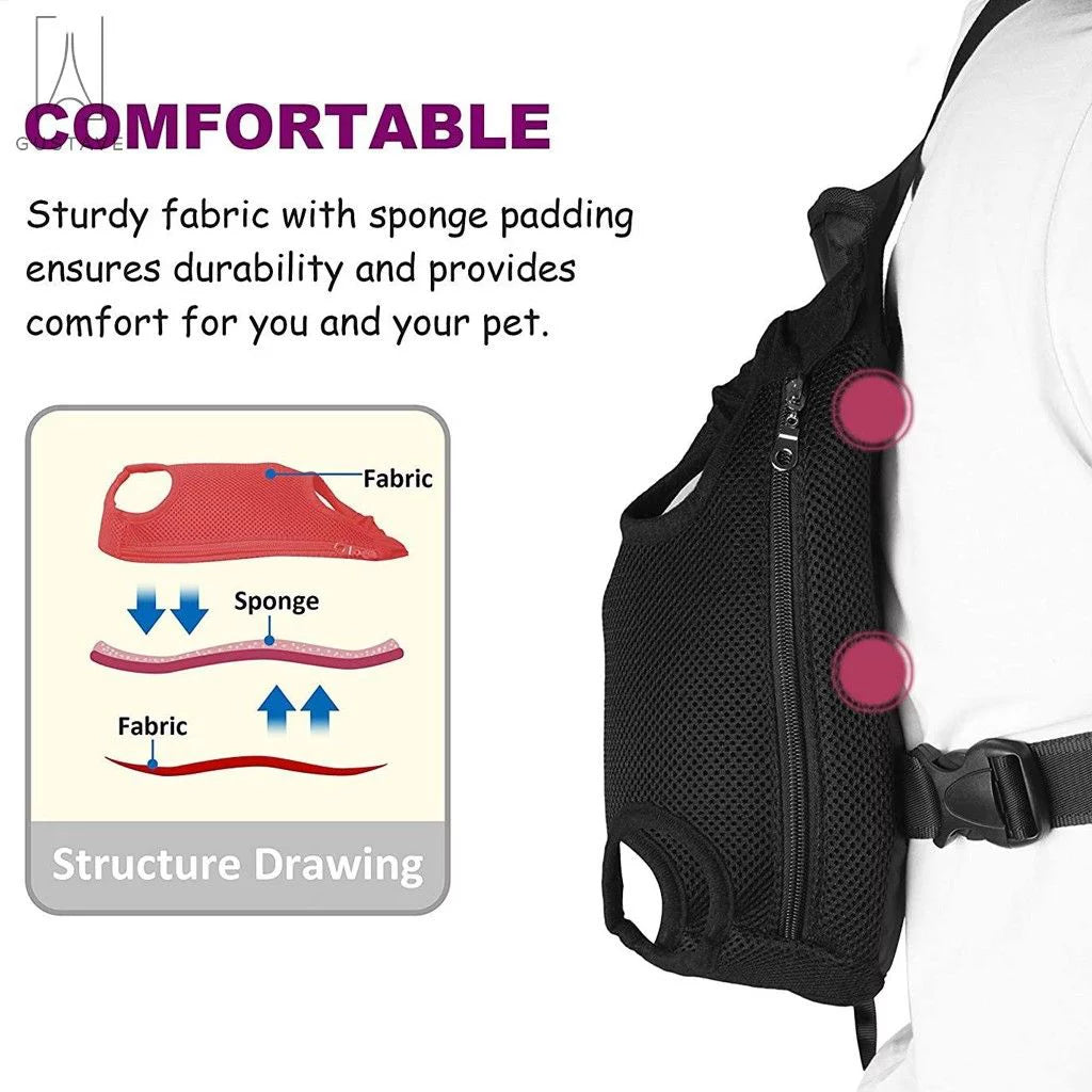 Pet Carrier Backpack Adjustable Straps, Legs Out, Pet Front Cat Dog Mesh Carrier Backpack Travel Bag for Small and Medium Dogs and Cats "Camouflage, L"