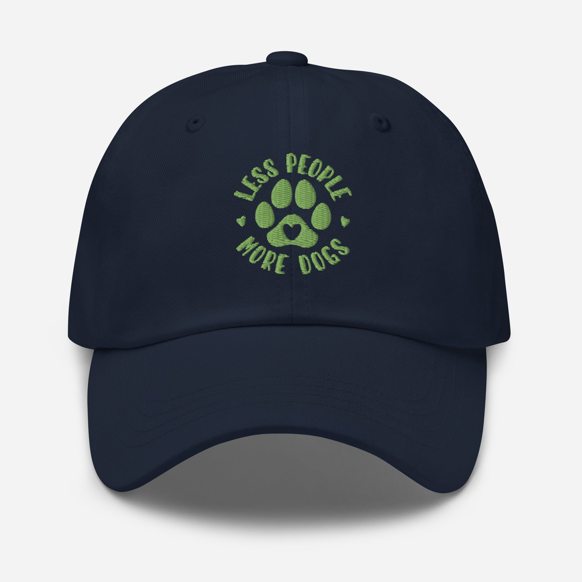 Less People More Dogs Pet Lover's Dad hat