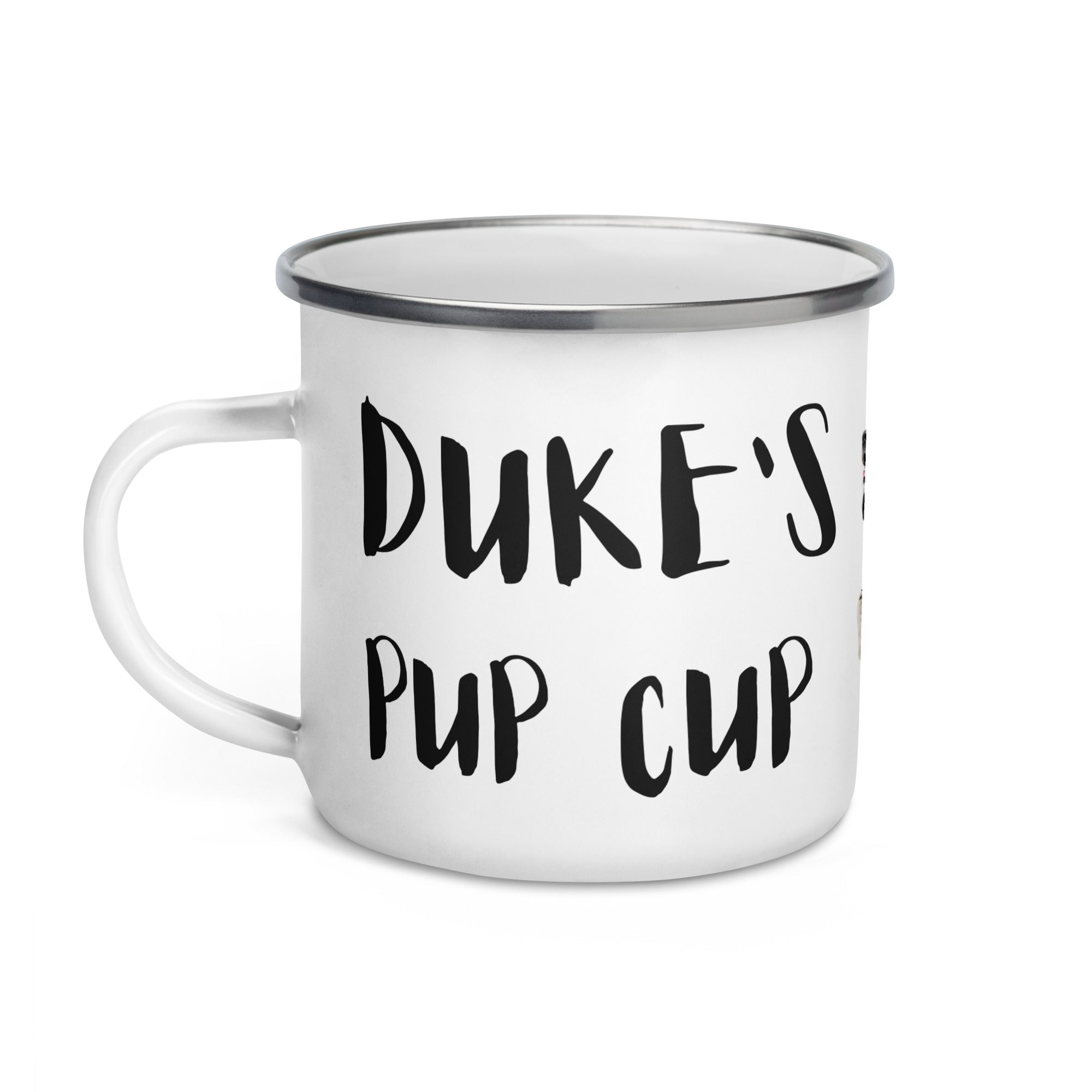 Pup Cup Camping Enamel Mug