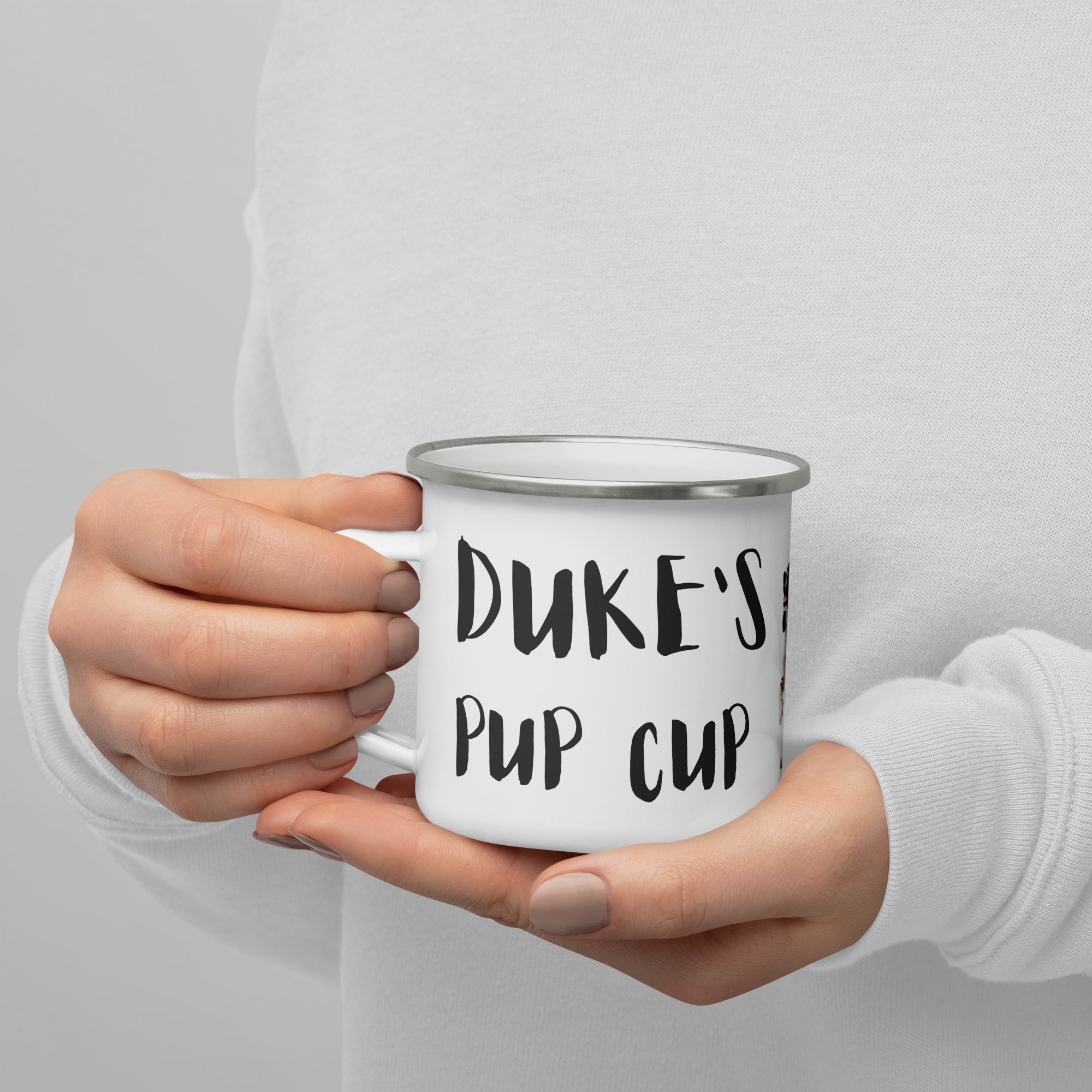 Pup Cup Camping Enamel Mug