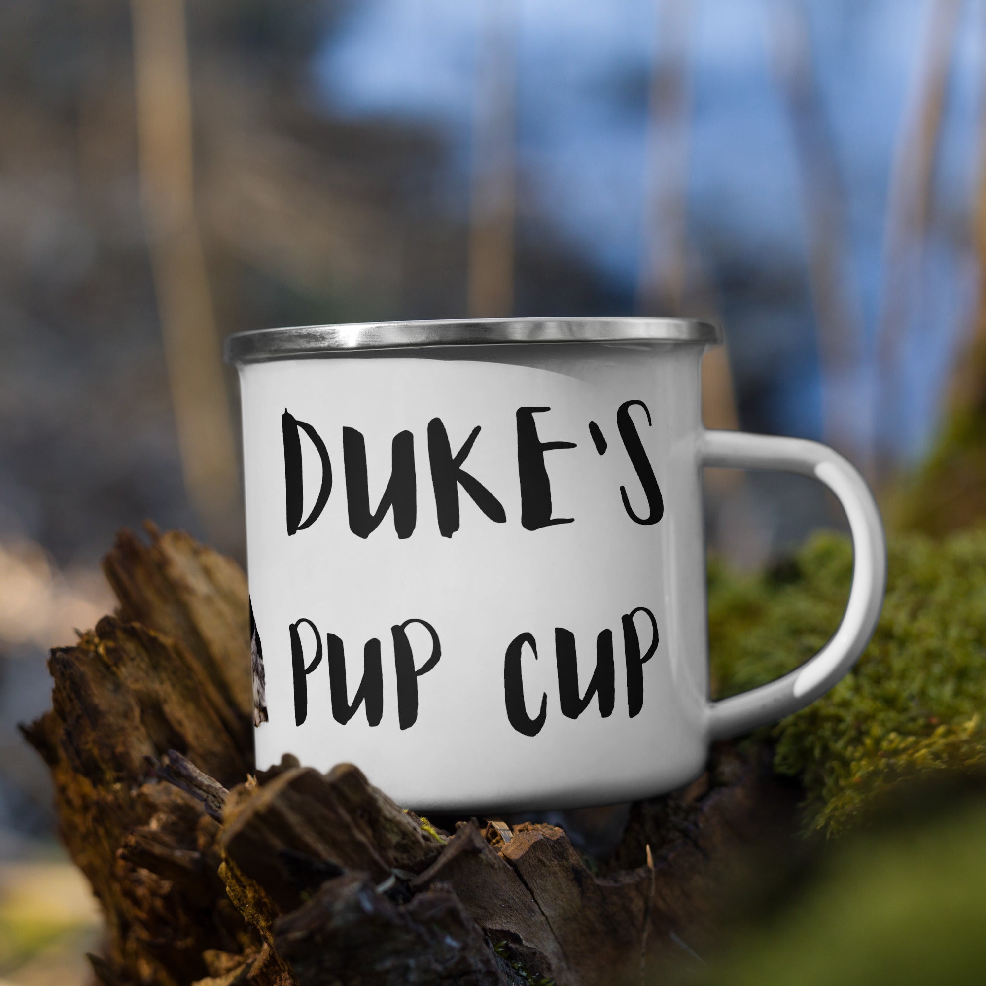 Pup Cup Camping Enamel Mug