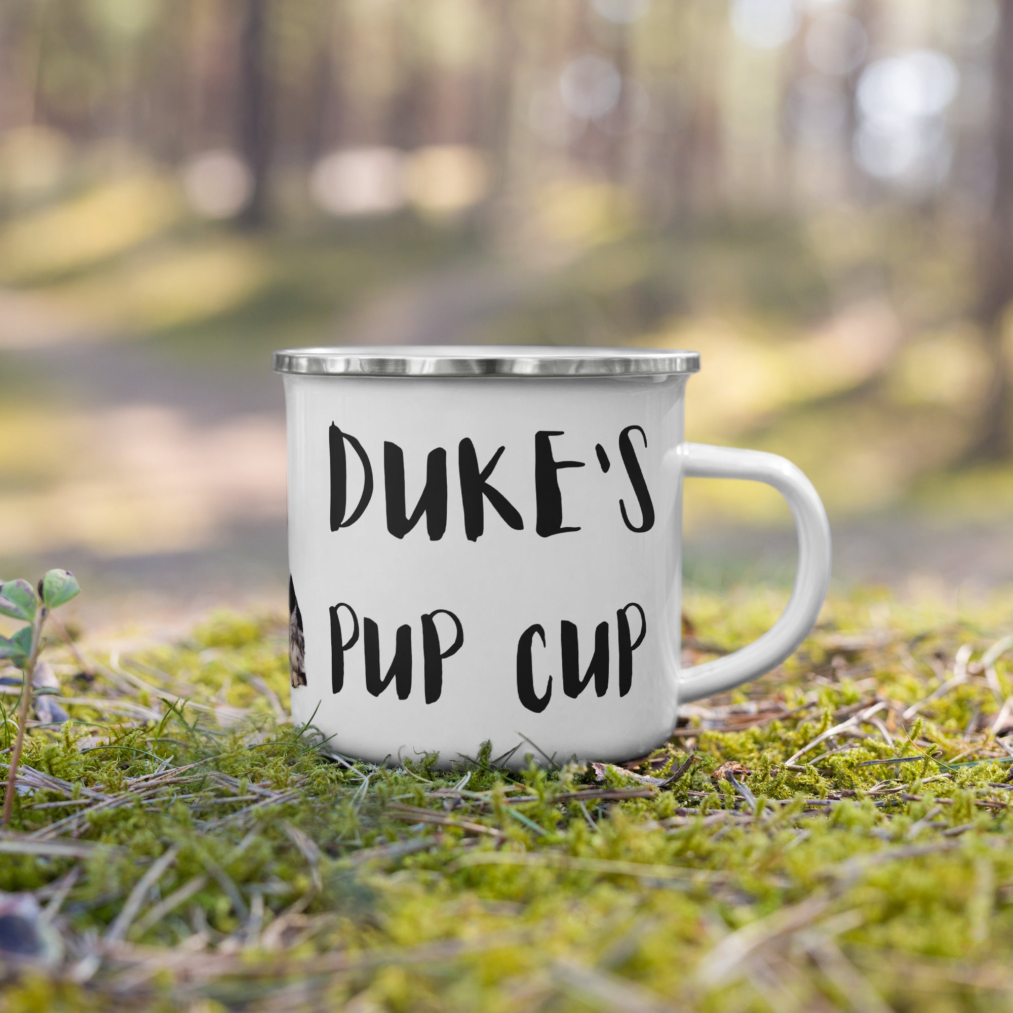 Pup Cup Camping Enamel Mug