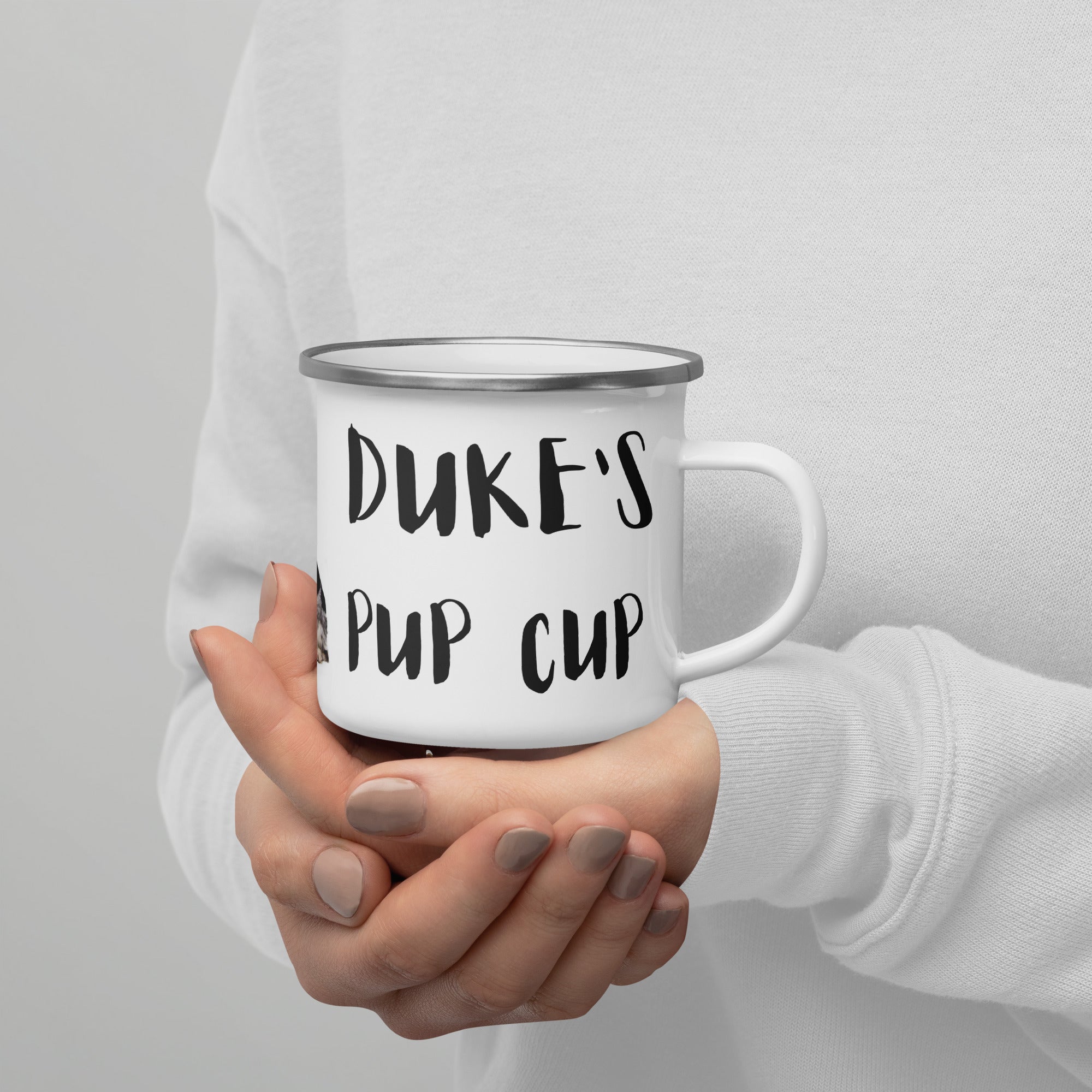 Pup Cup Camping Enamel Mug