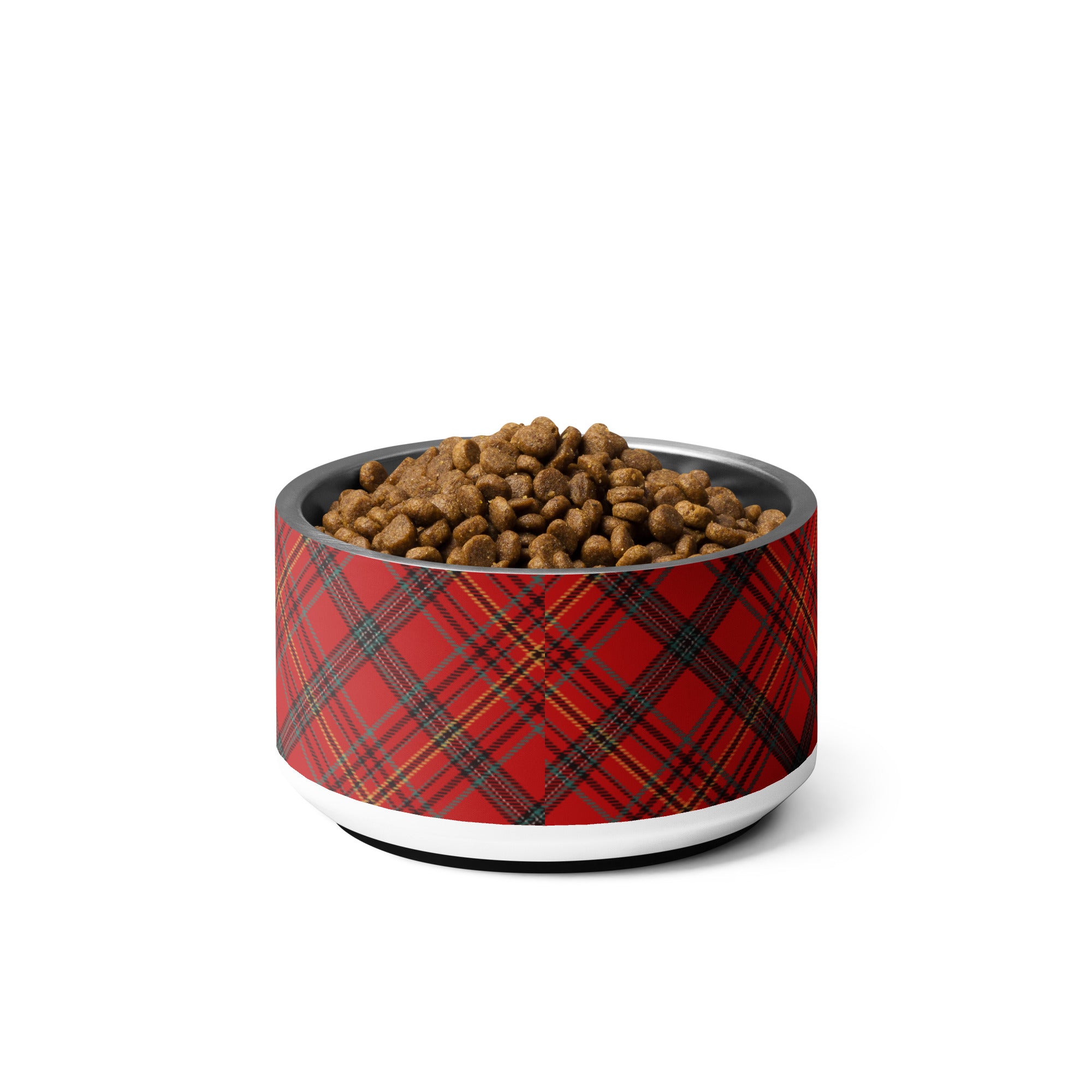 Christmas Red Plaid Pet bowl