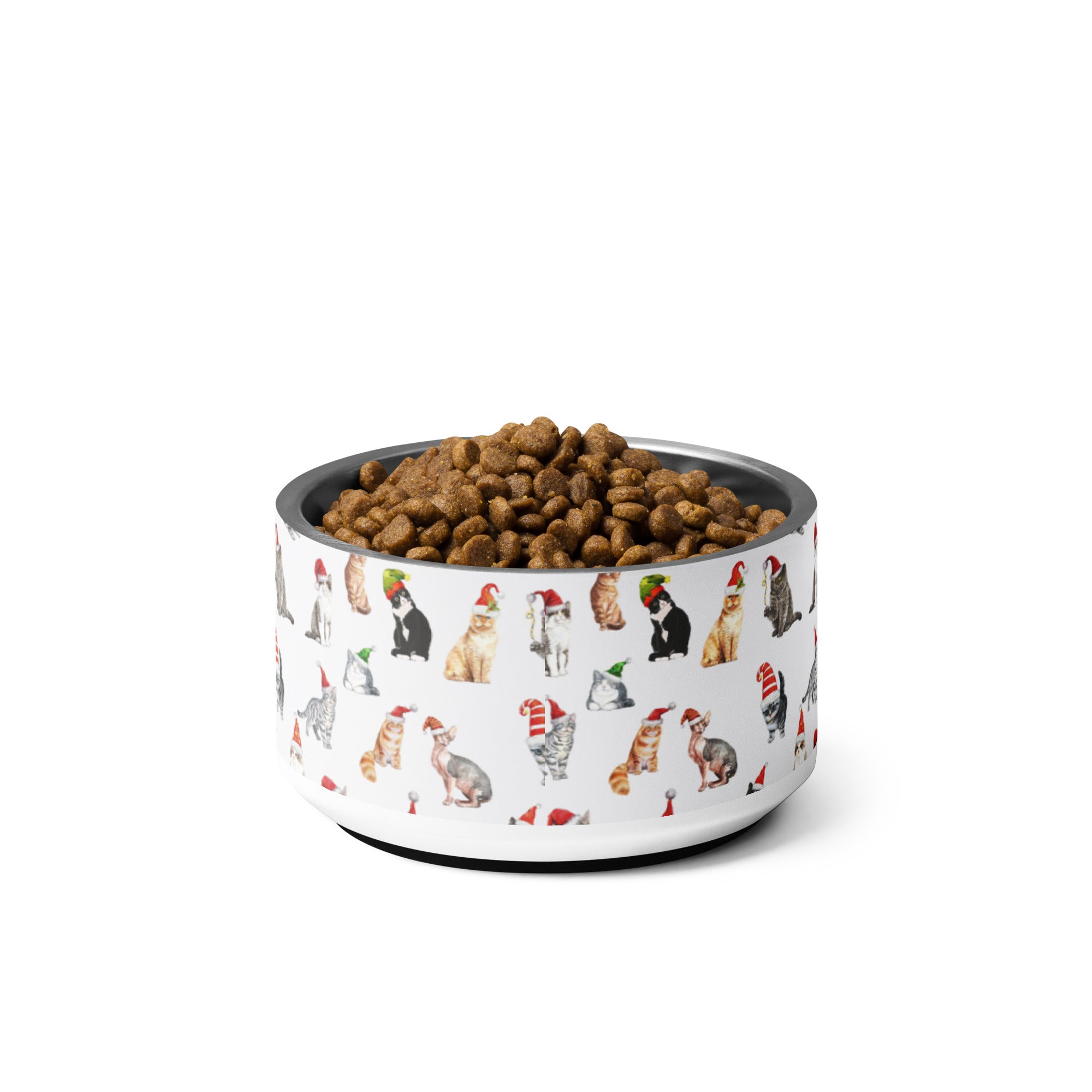 Christmas Kitties Personalized Pet bowl