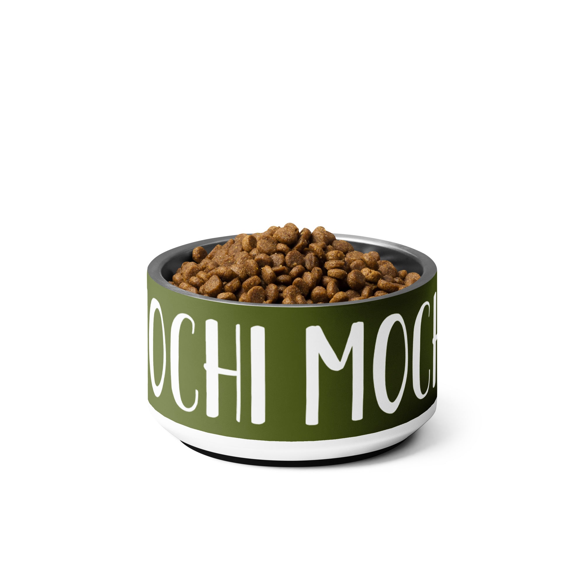 Fir Tree Green Personalized Pet bowl