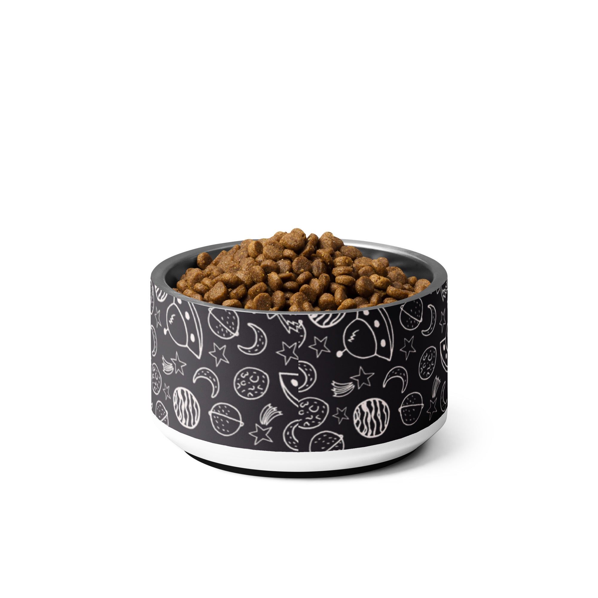 Space Doodles Personalized Pet bowl