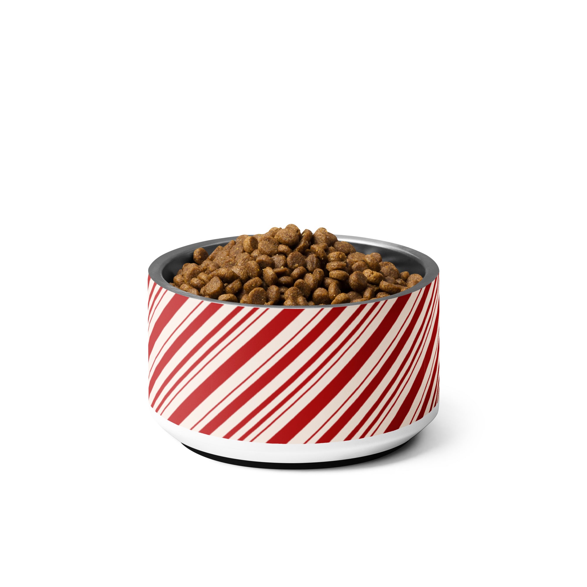 Christmas Candy Cane Striped Pet bowl