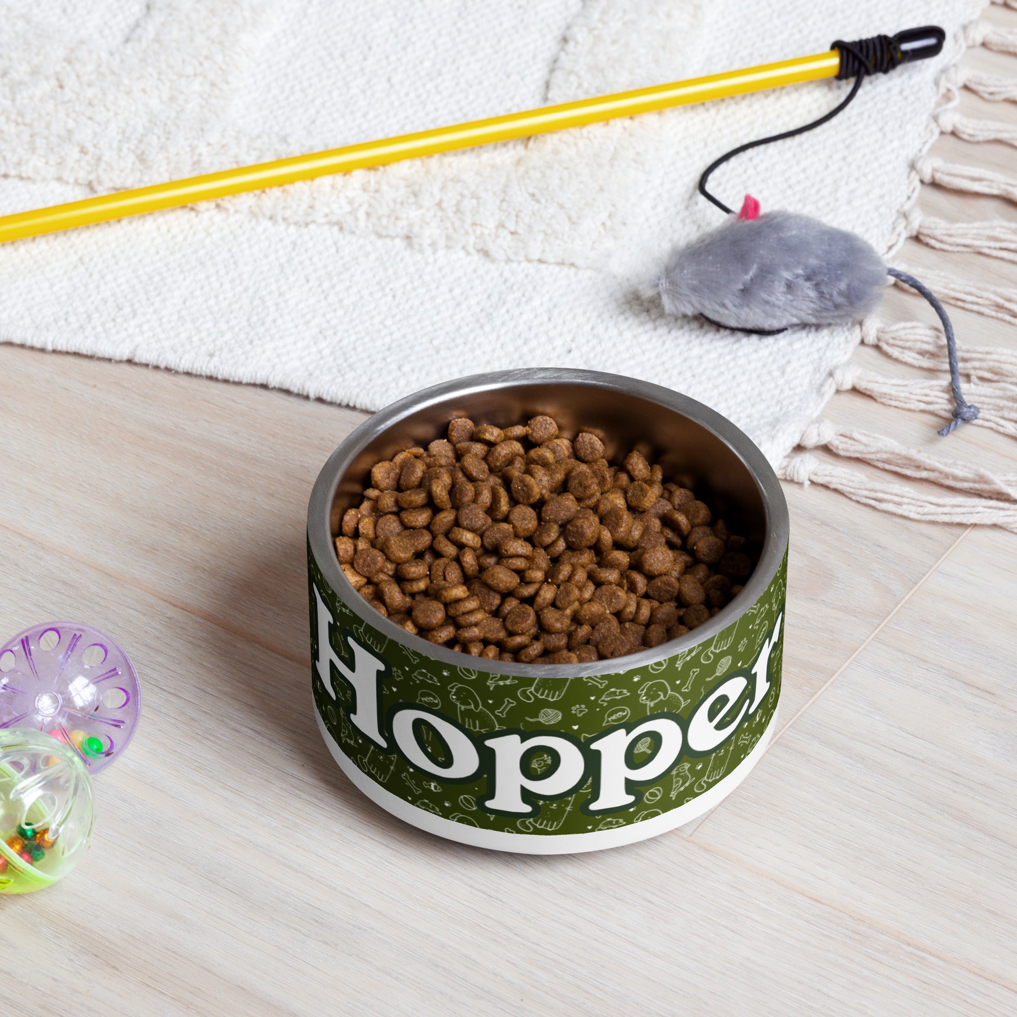 Doggie Days Pet Bowl, Personalization Optional