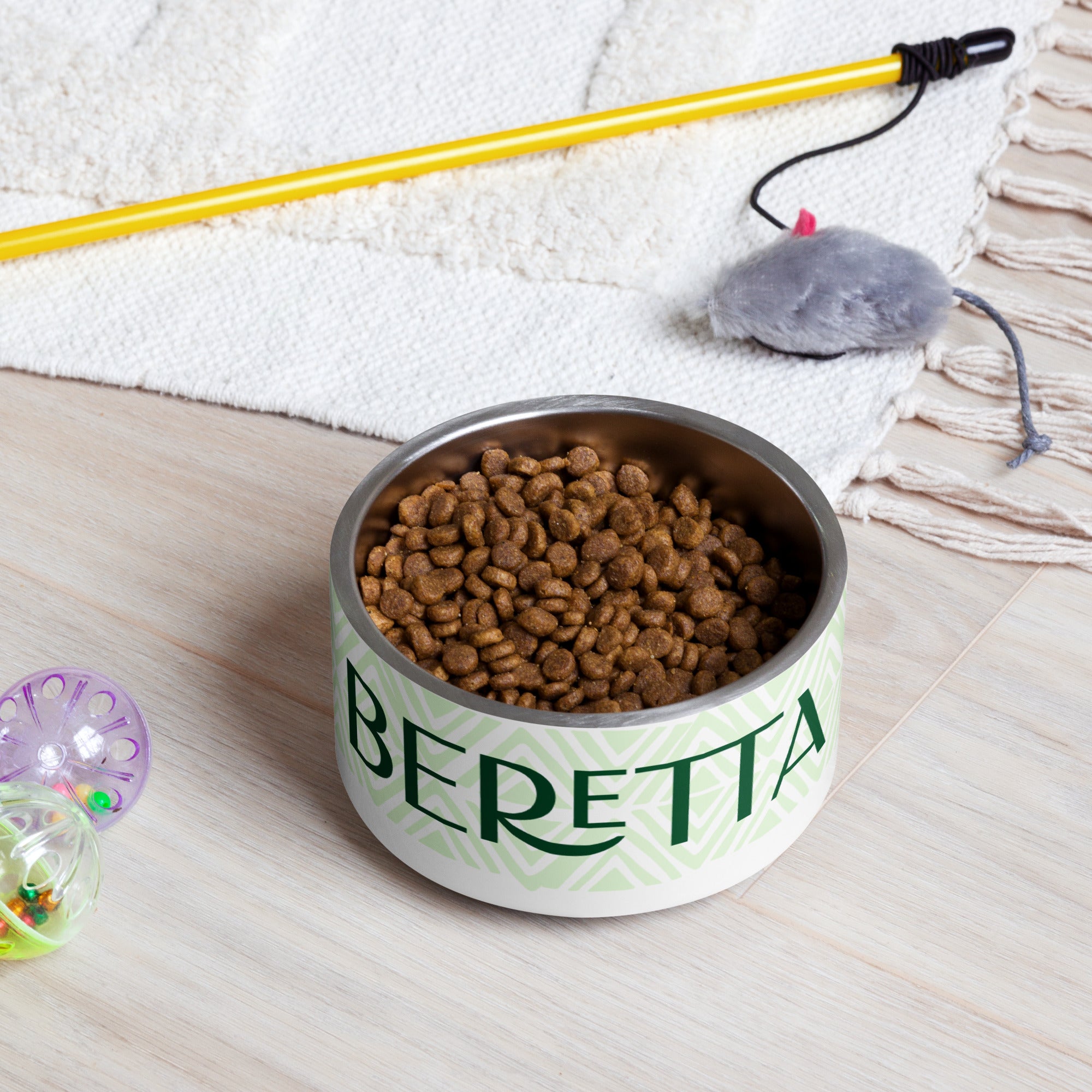 Minty Green Personalized Pet bowl