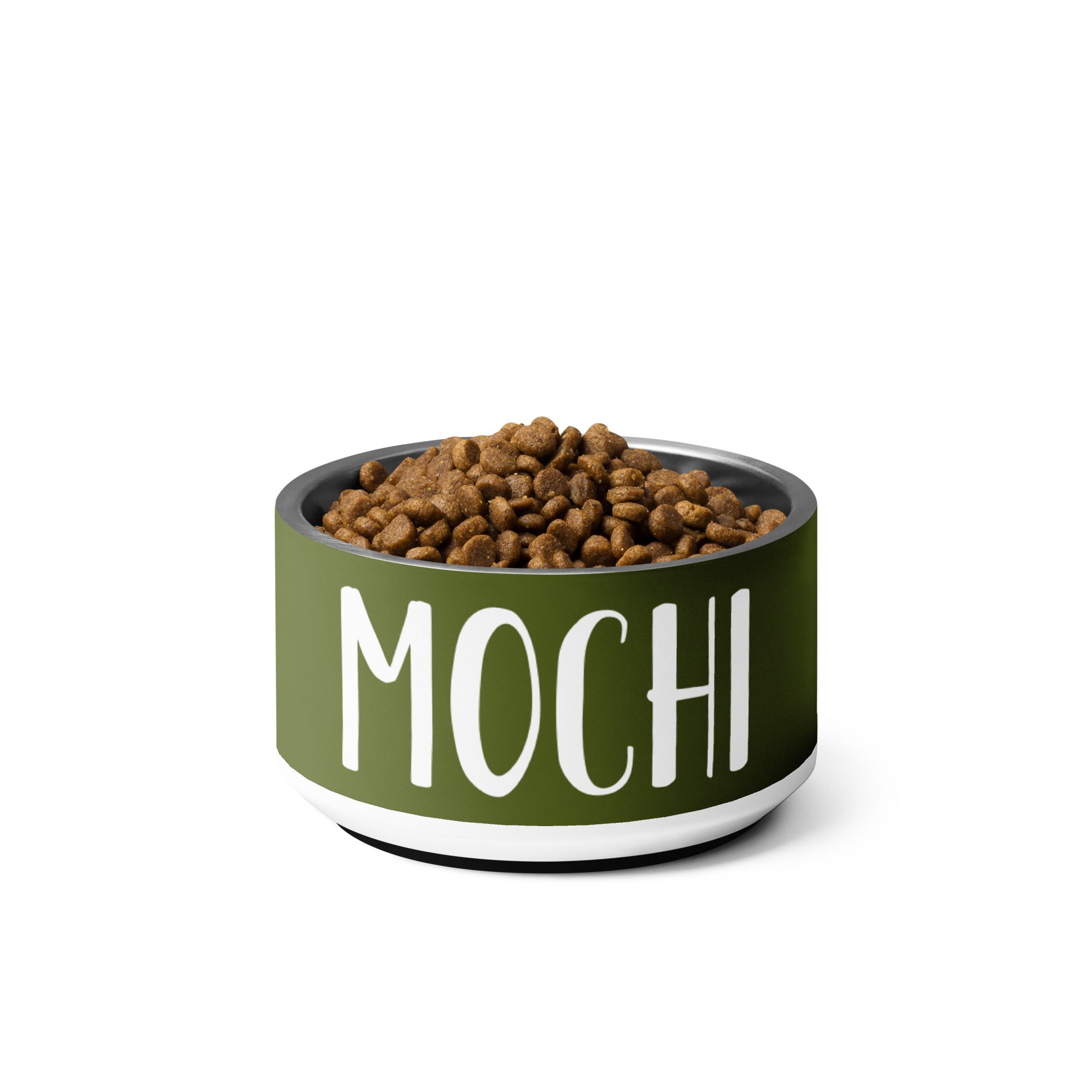 Fir Tree Green Personalized Pet bowl