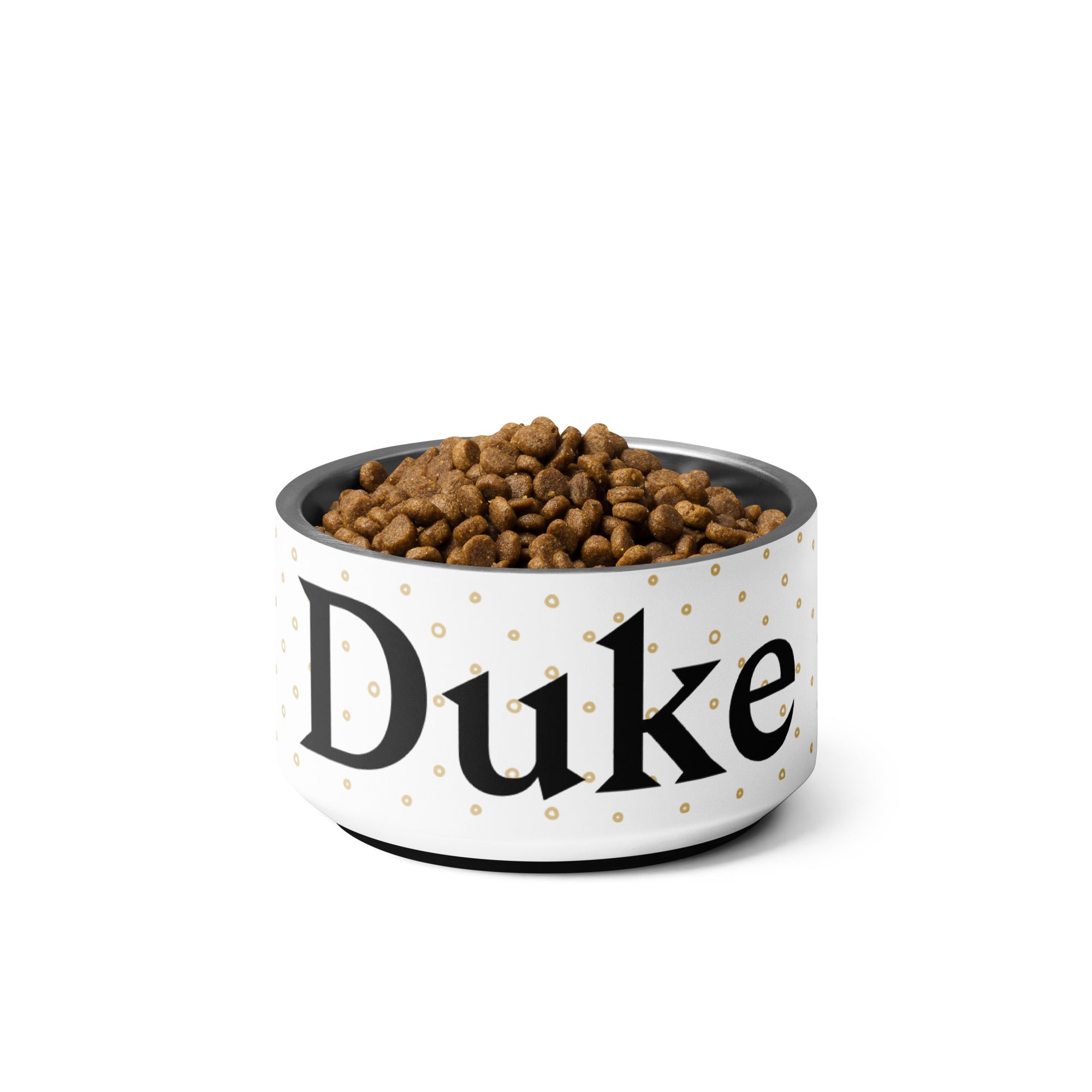 Minimalist Dots Personalized Pet bowl