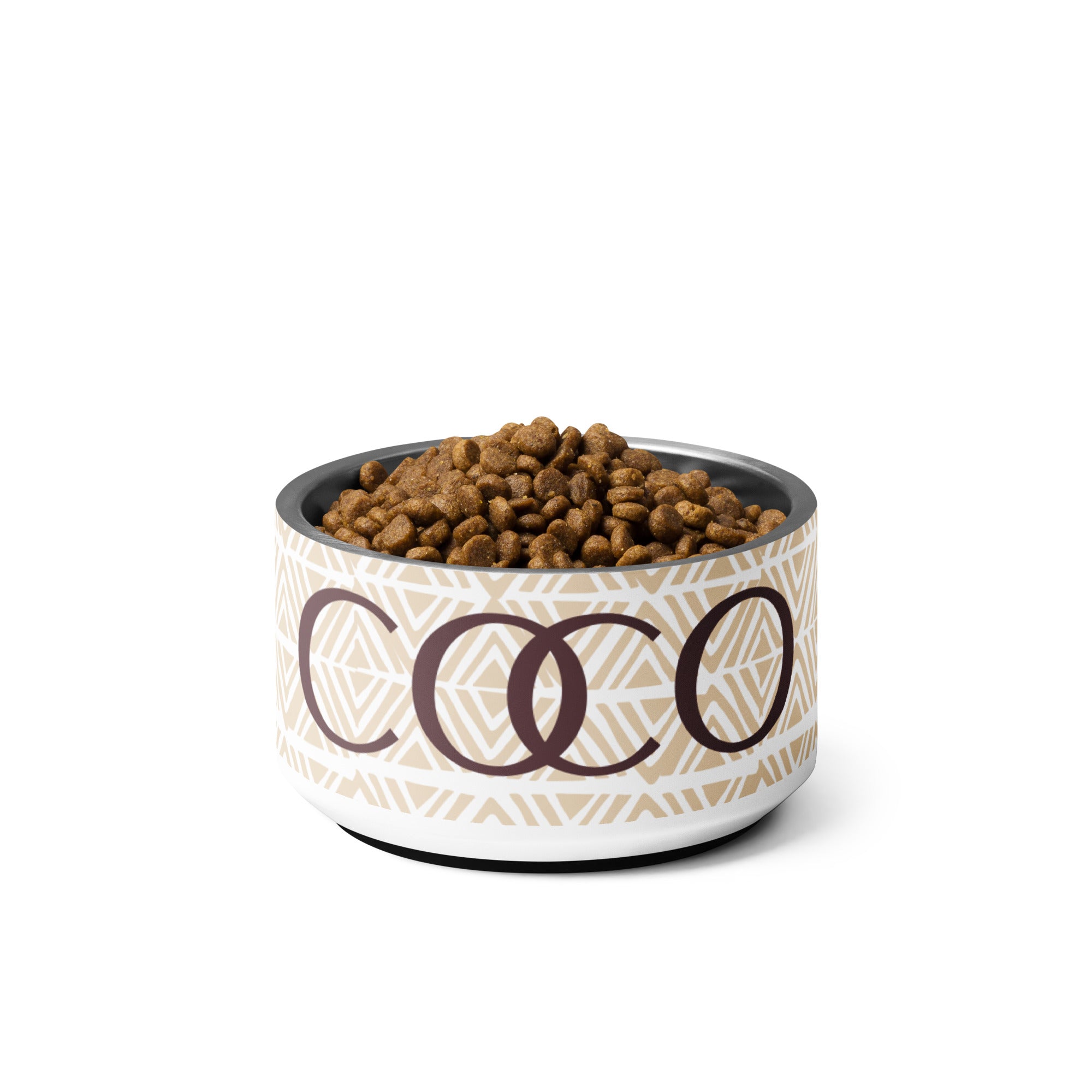 Neutral Tan Personalized Pet bowl