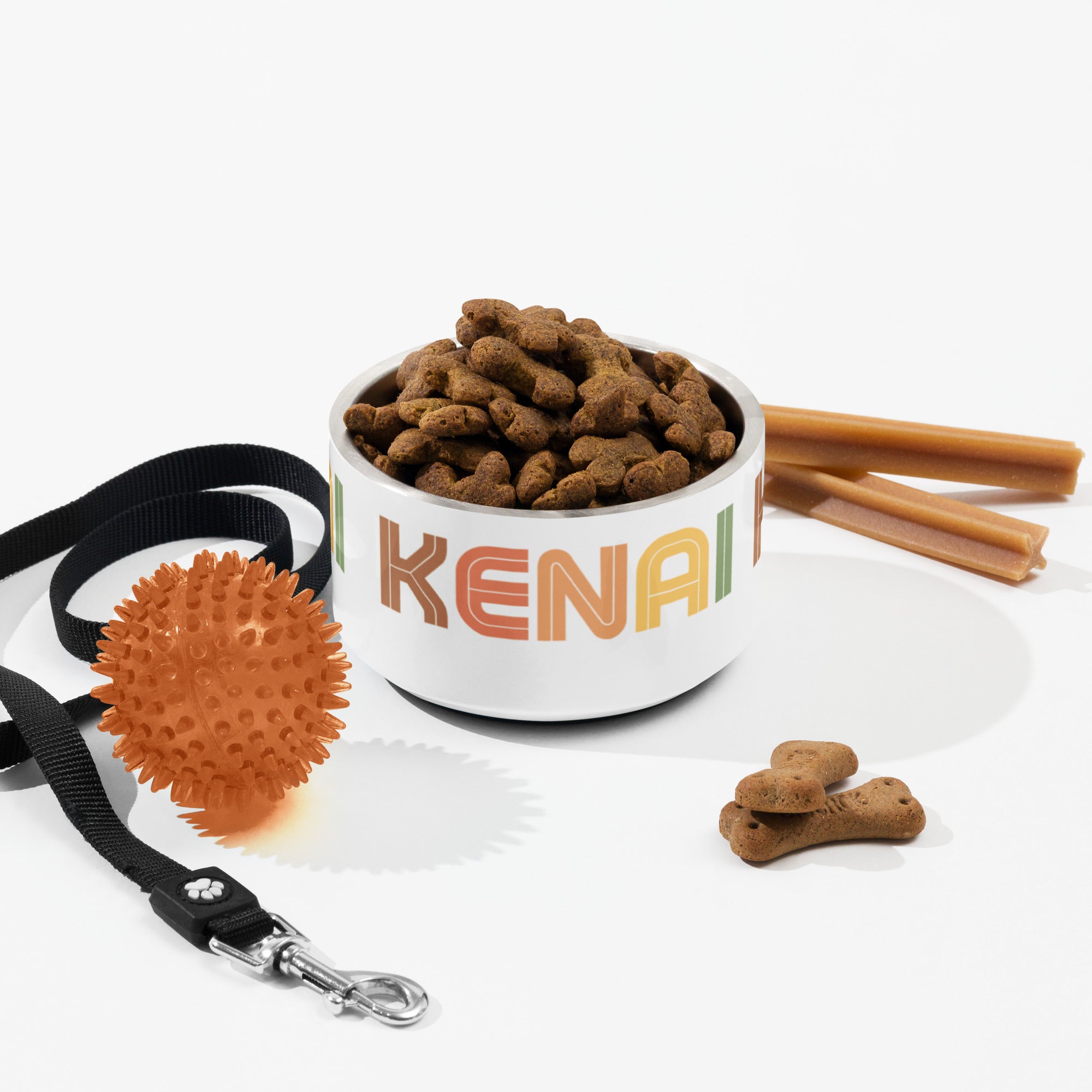 Personalized Warm Colors Font Pet bowl (Customizable)