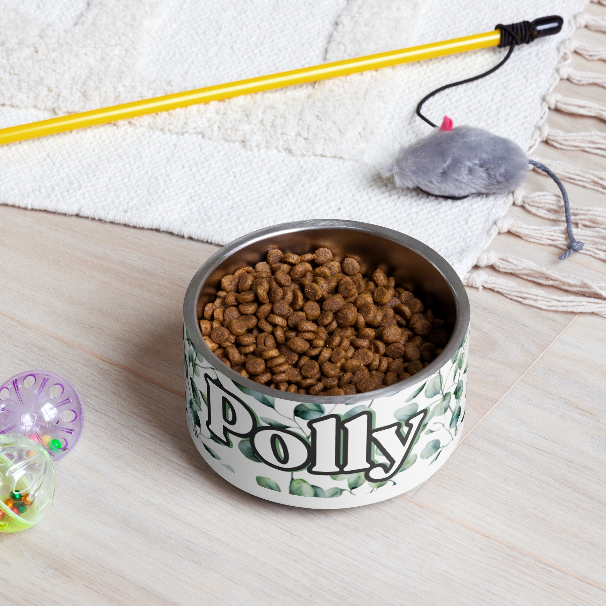 Eucalyptus Leaves Personalized Pet bowl