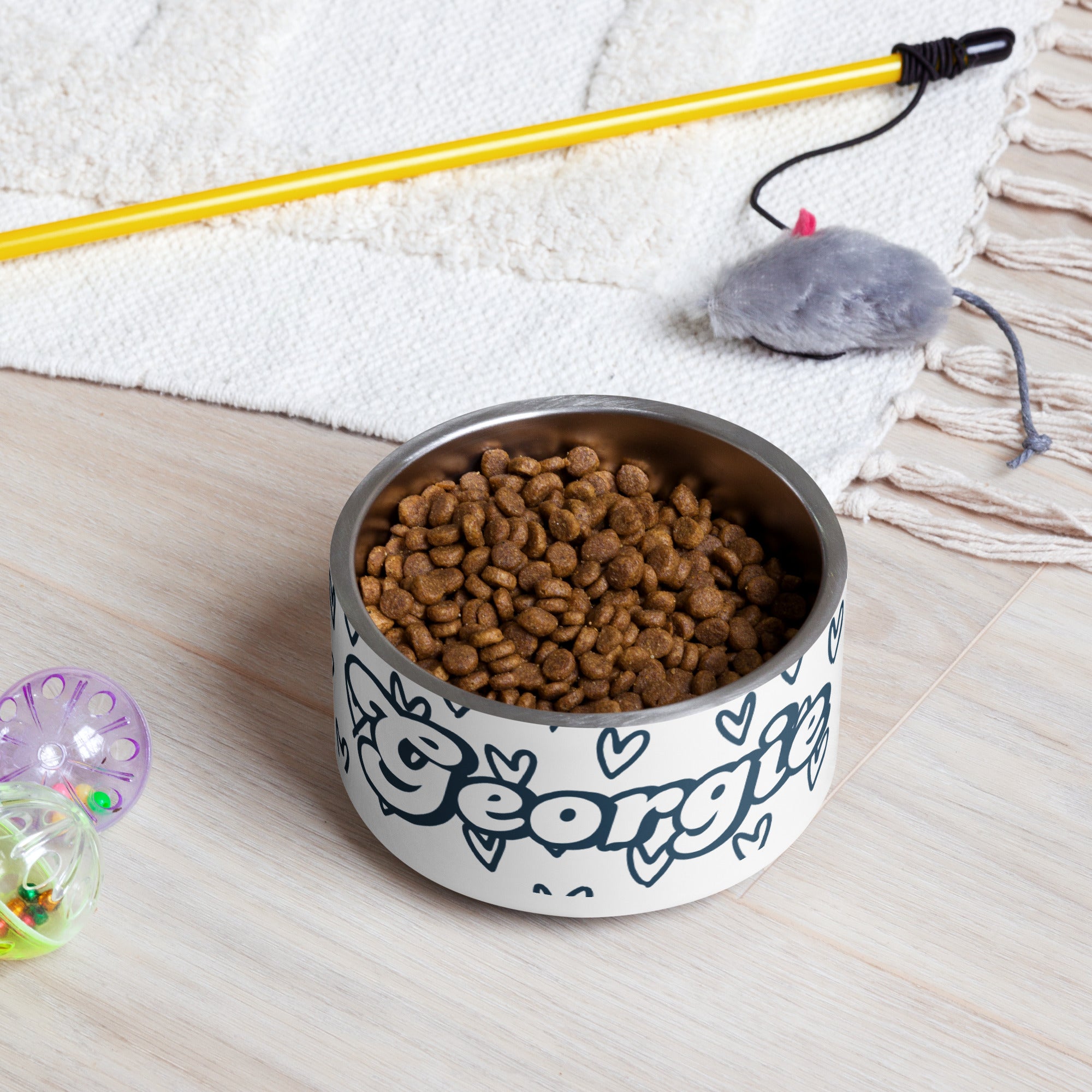 Personalized Valentine's Hearts Bowl