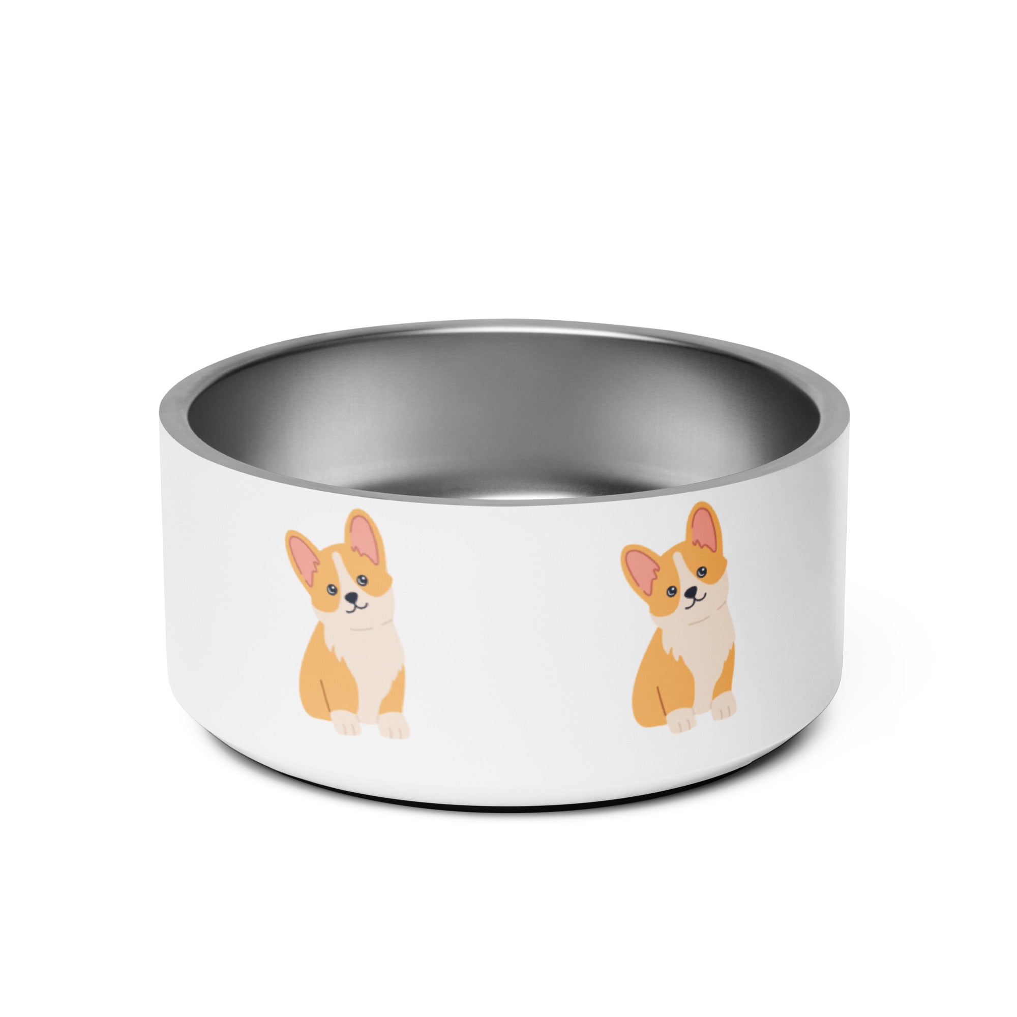 Personalized Pet Bowl with Your Pet's Image or Cartoon on the Side