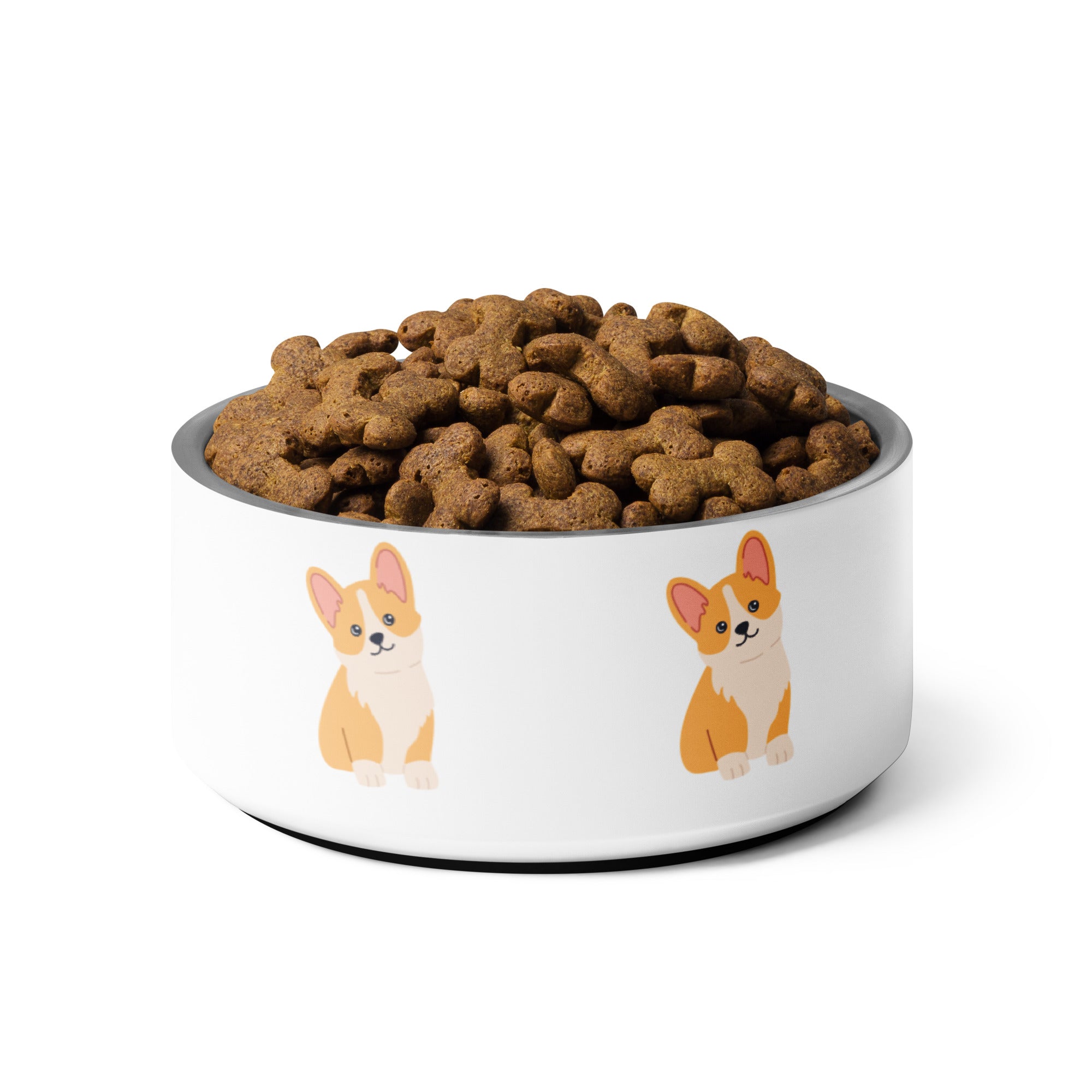 Personalized Pet Bowl with Your Pet's Image or Cartoon on the Side