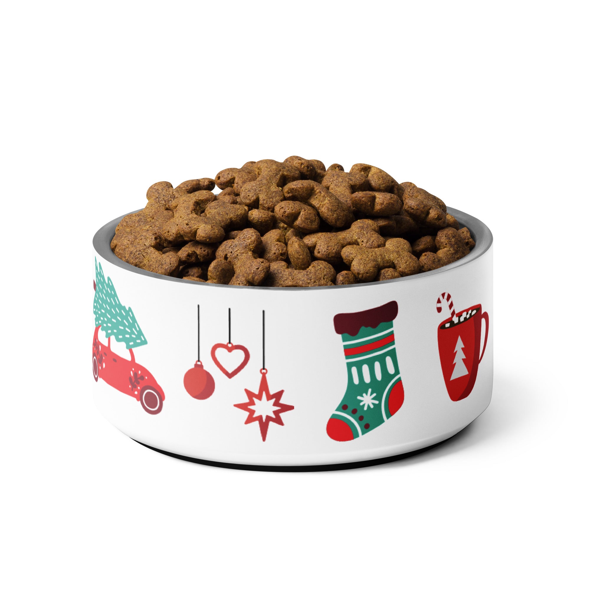 Christmas Motifs Personalized Pet bowl