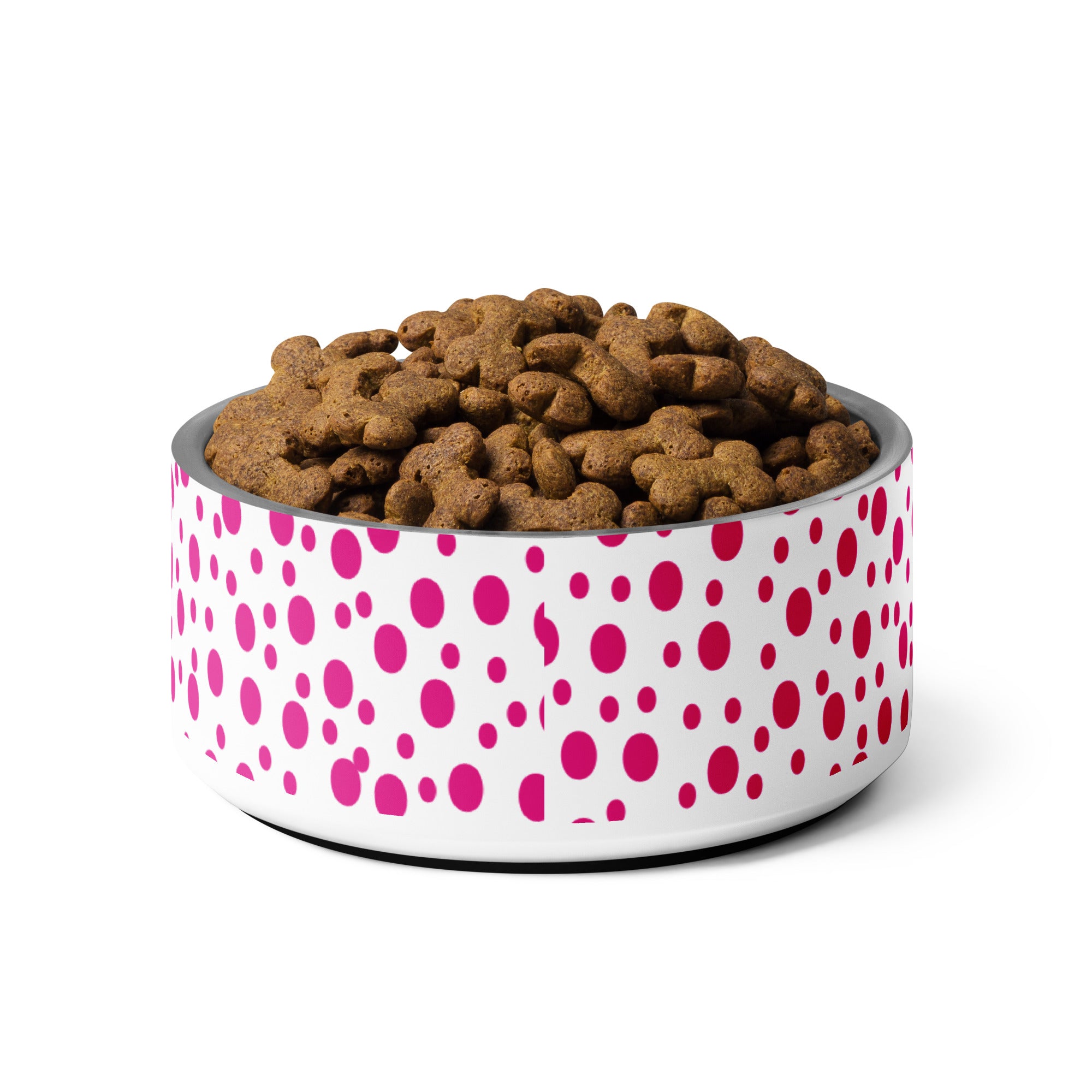 Pink Dots Pet Bowl