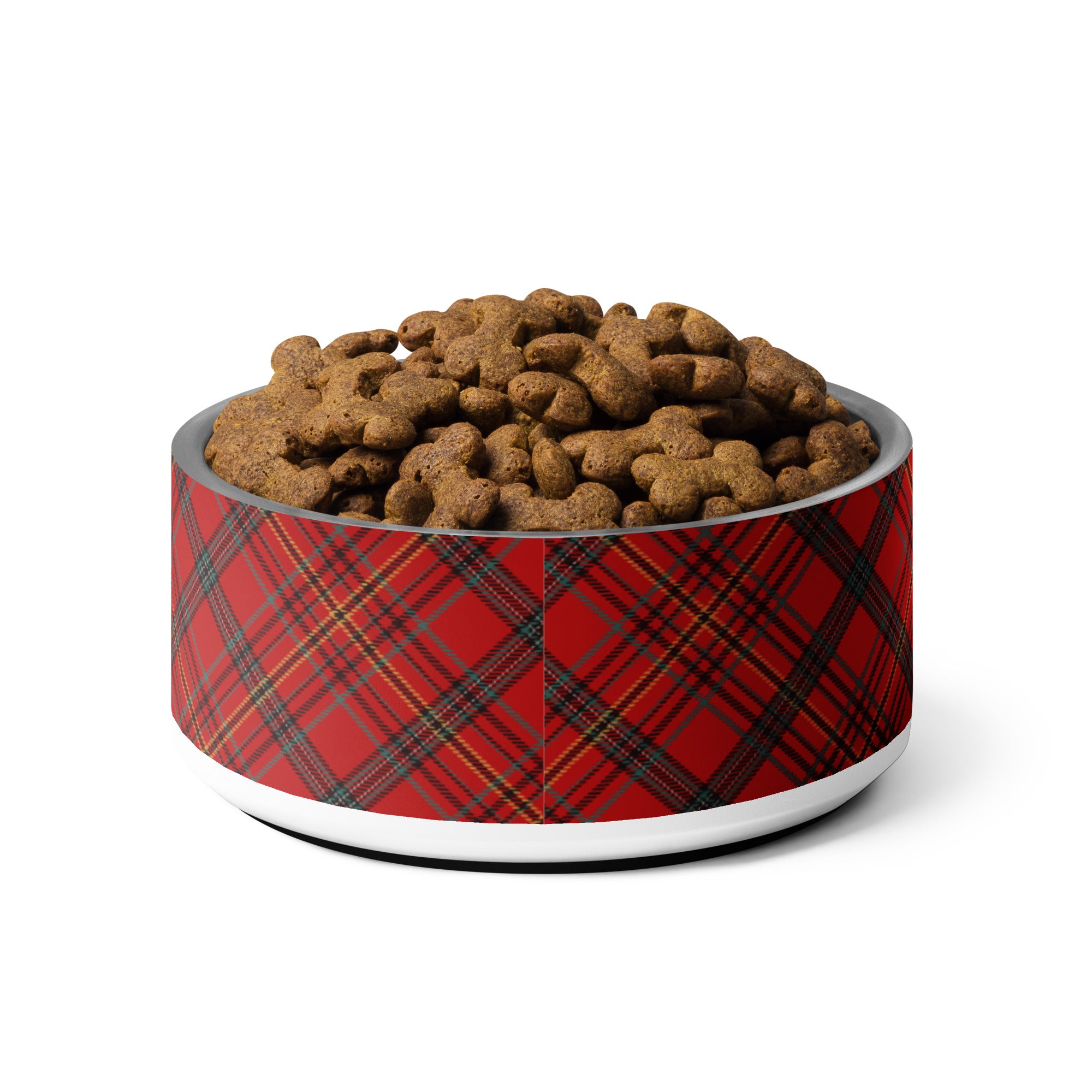 Christmas Red Plaid Pet bowl