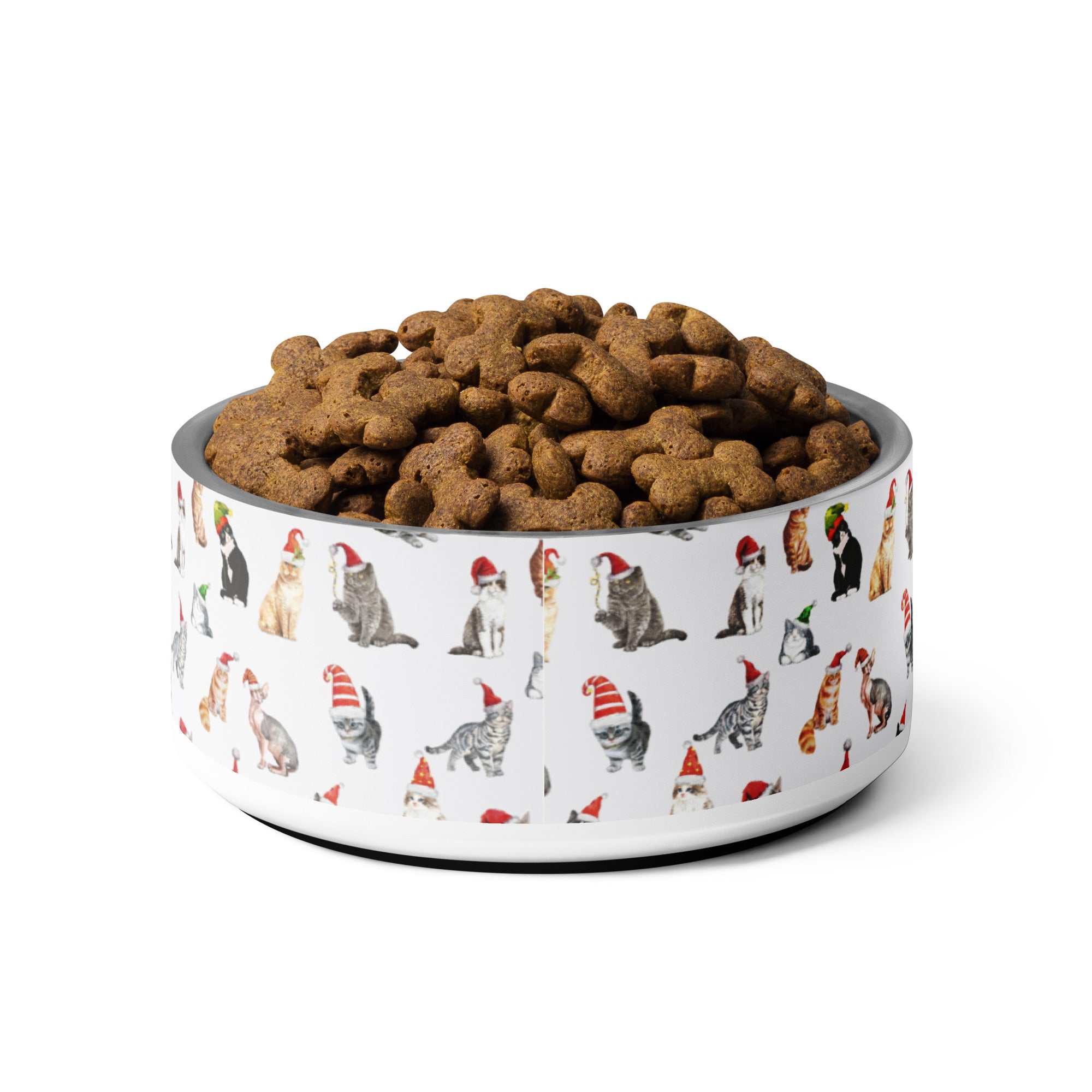 Christmas Kitties Personalized Pet bowl