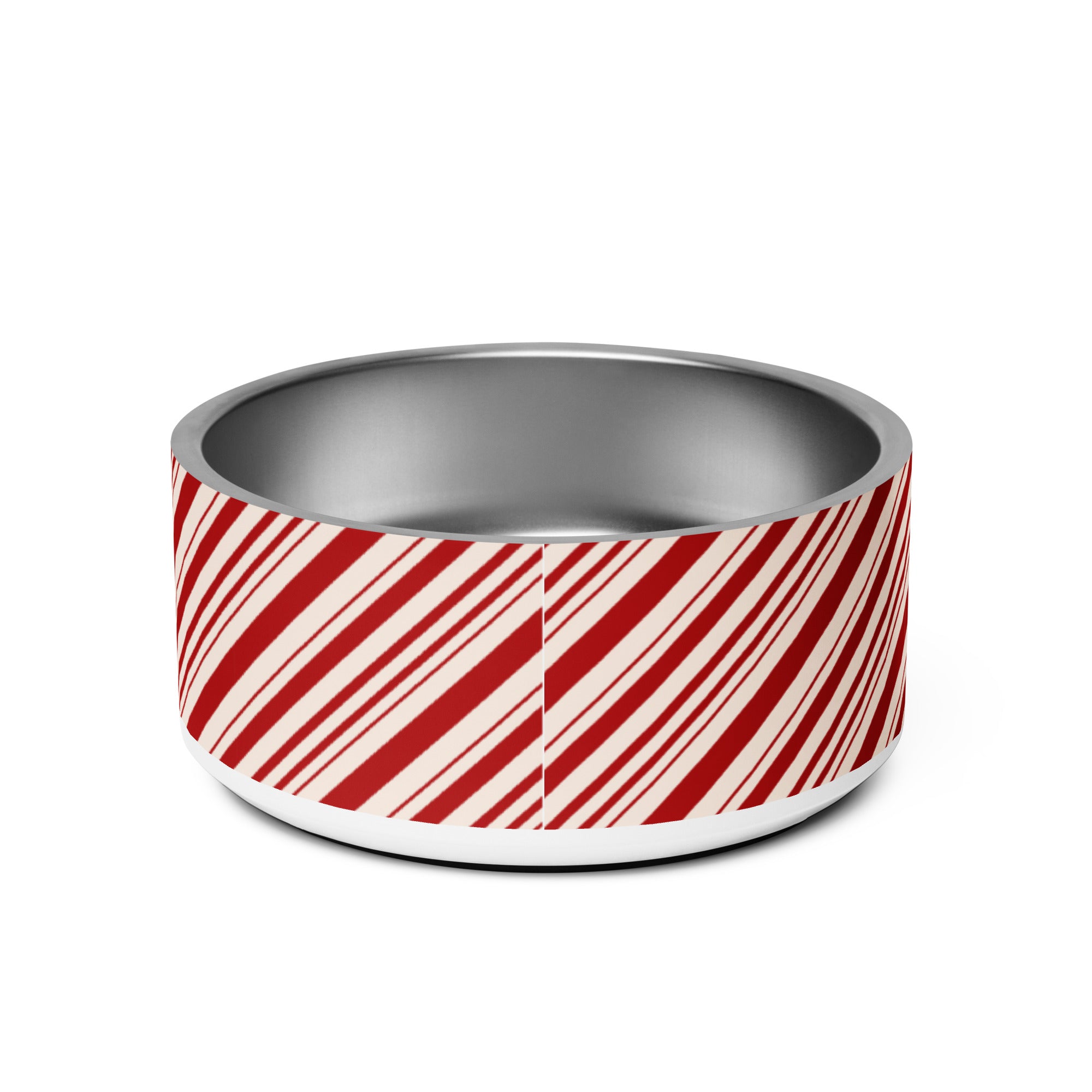 Christmas Candy Cane Striped Pet bowl