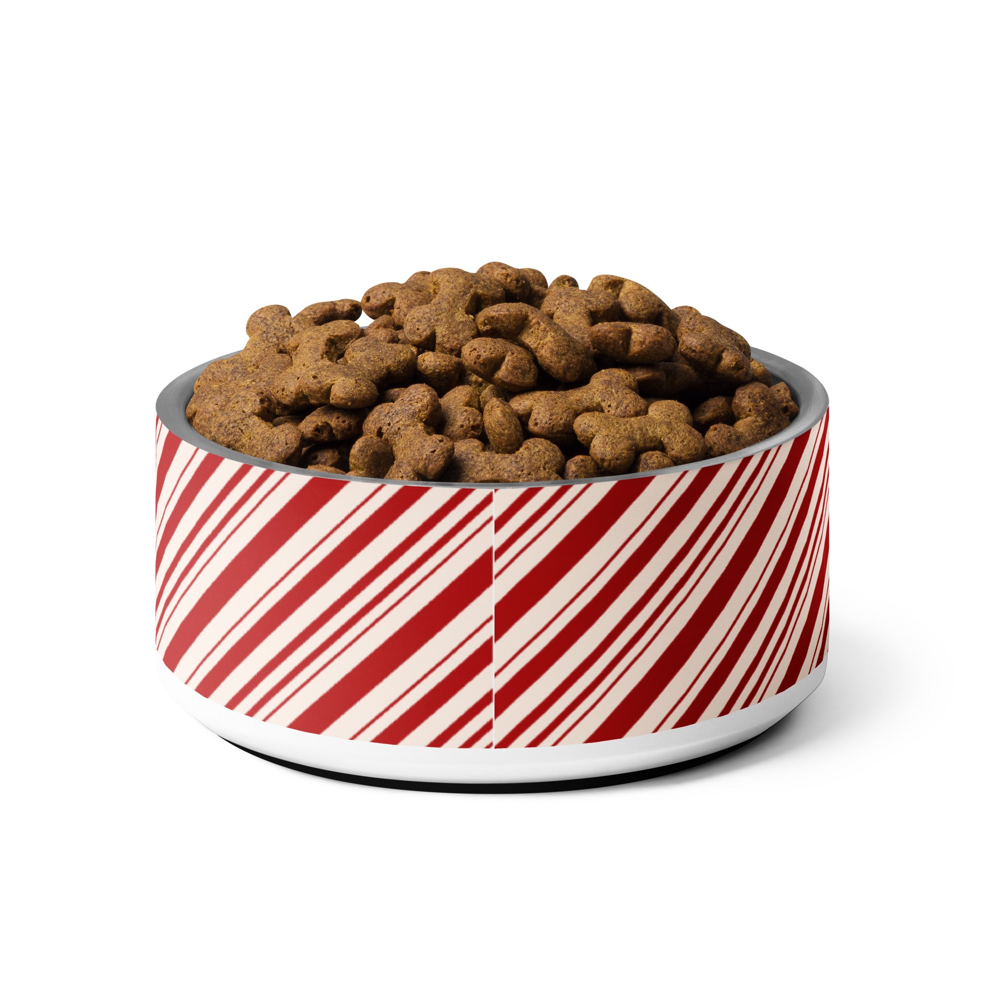 Christmas Candy Cane Striped Pet bowl