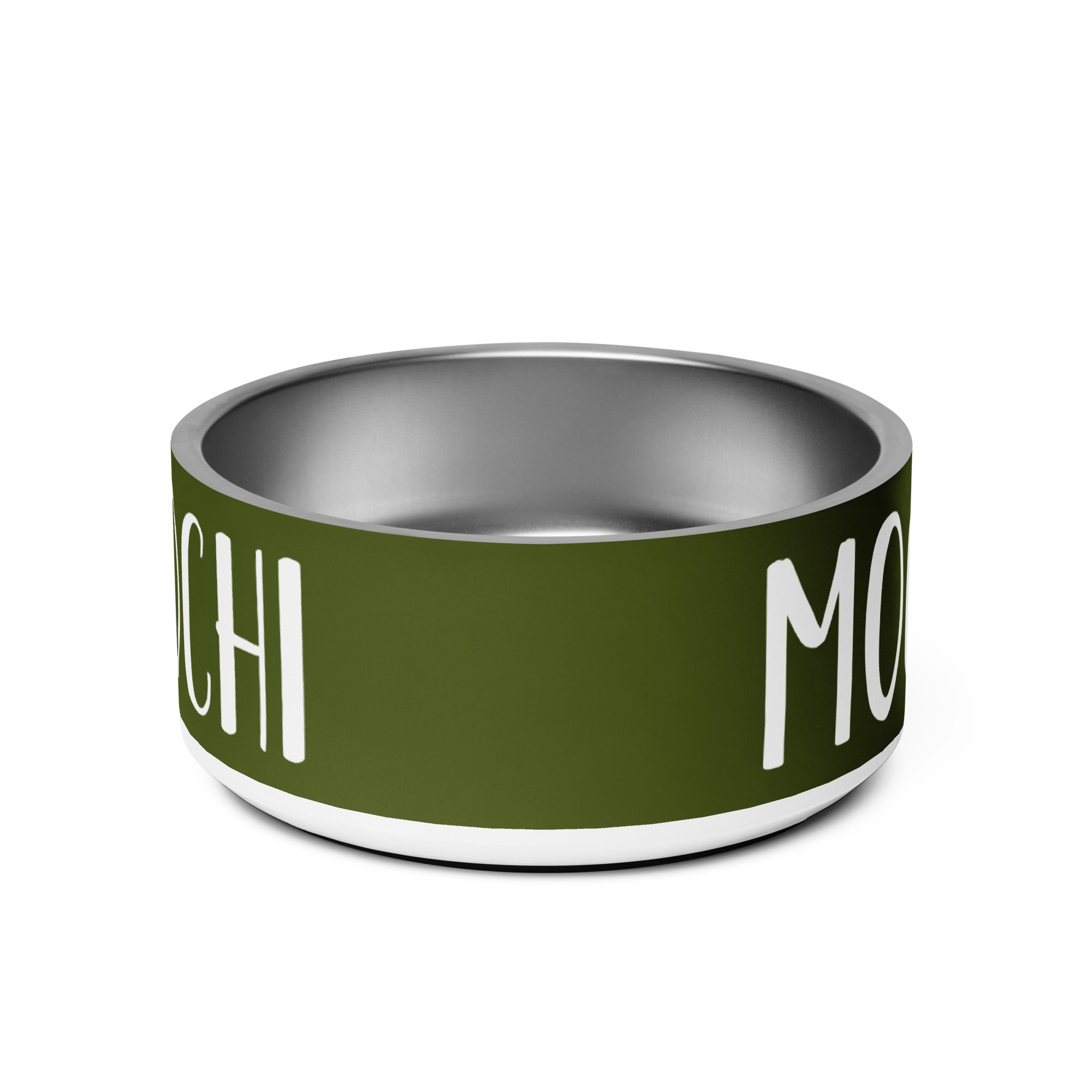 Fir Tree Green Personalized Pet bowl