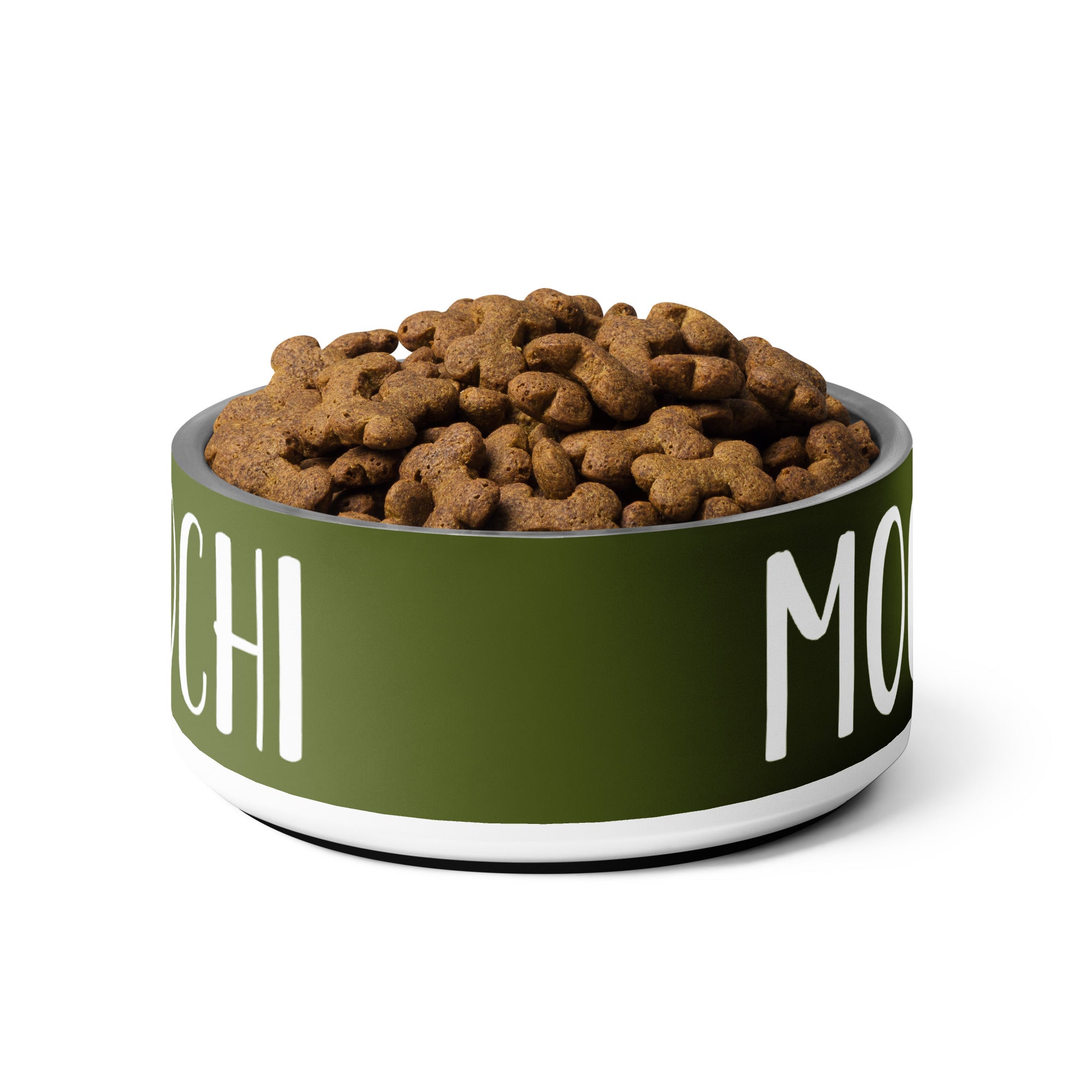 Fir Tree Green Personalized Pet bowl