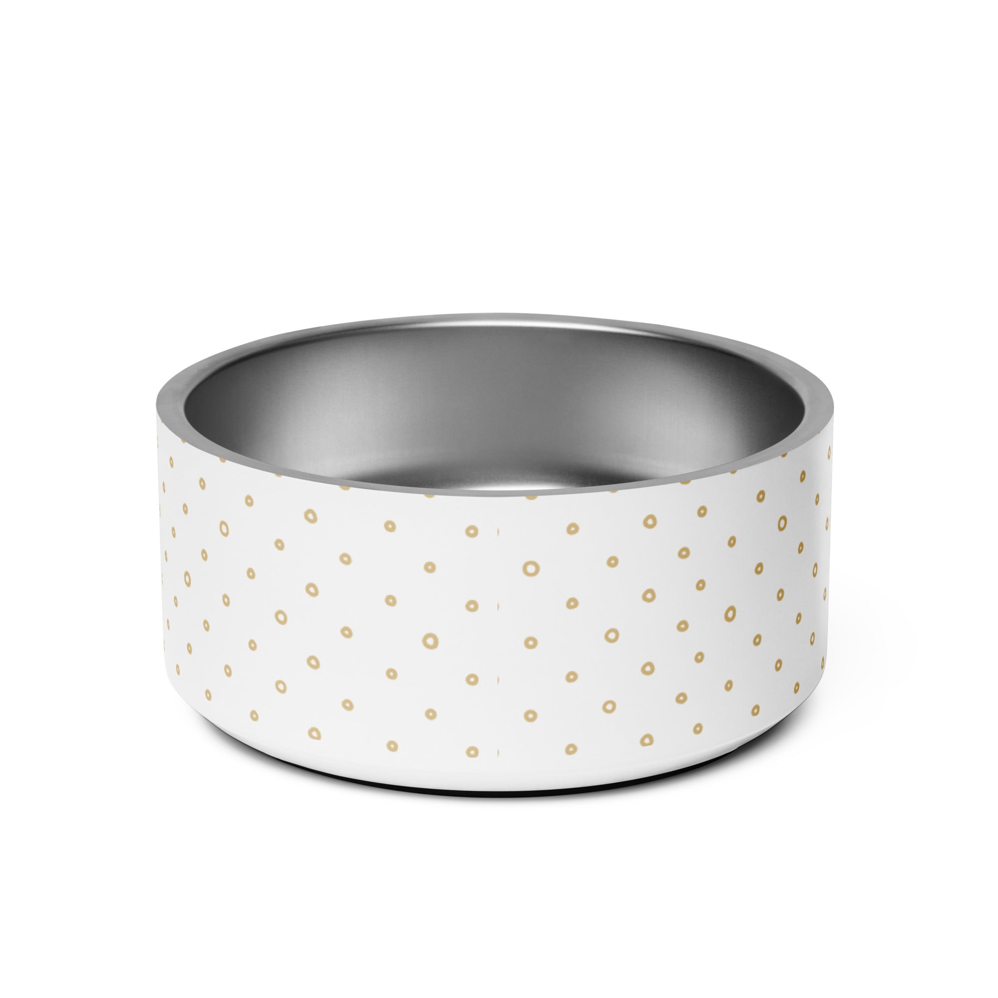 Minimalist Dots Personalized Pet bowl