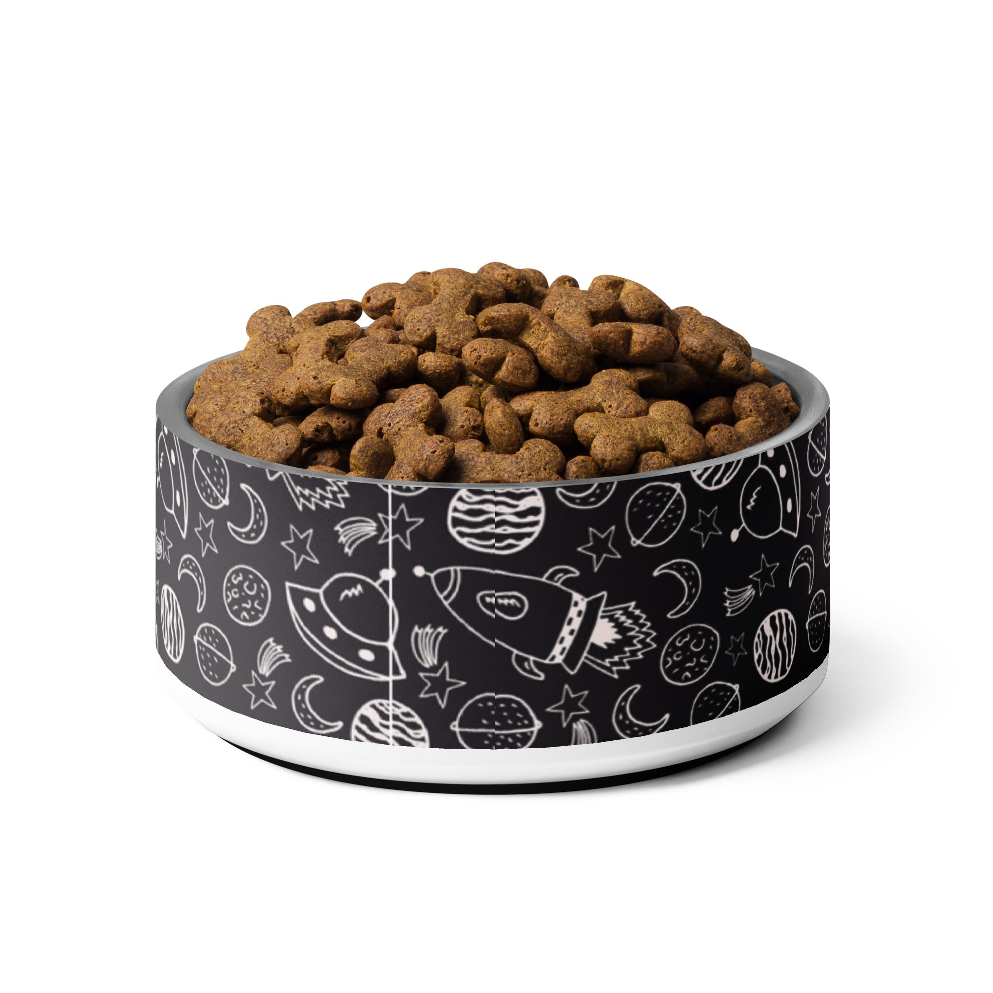 Space Doodles Personalized Pet bowl