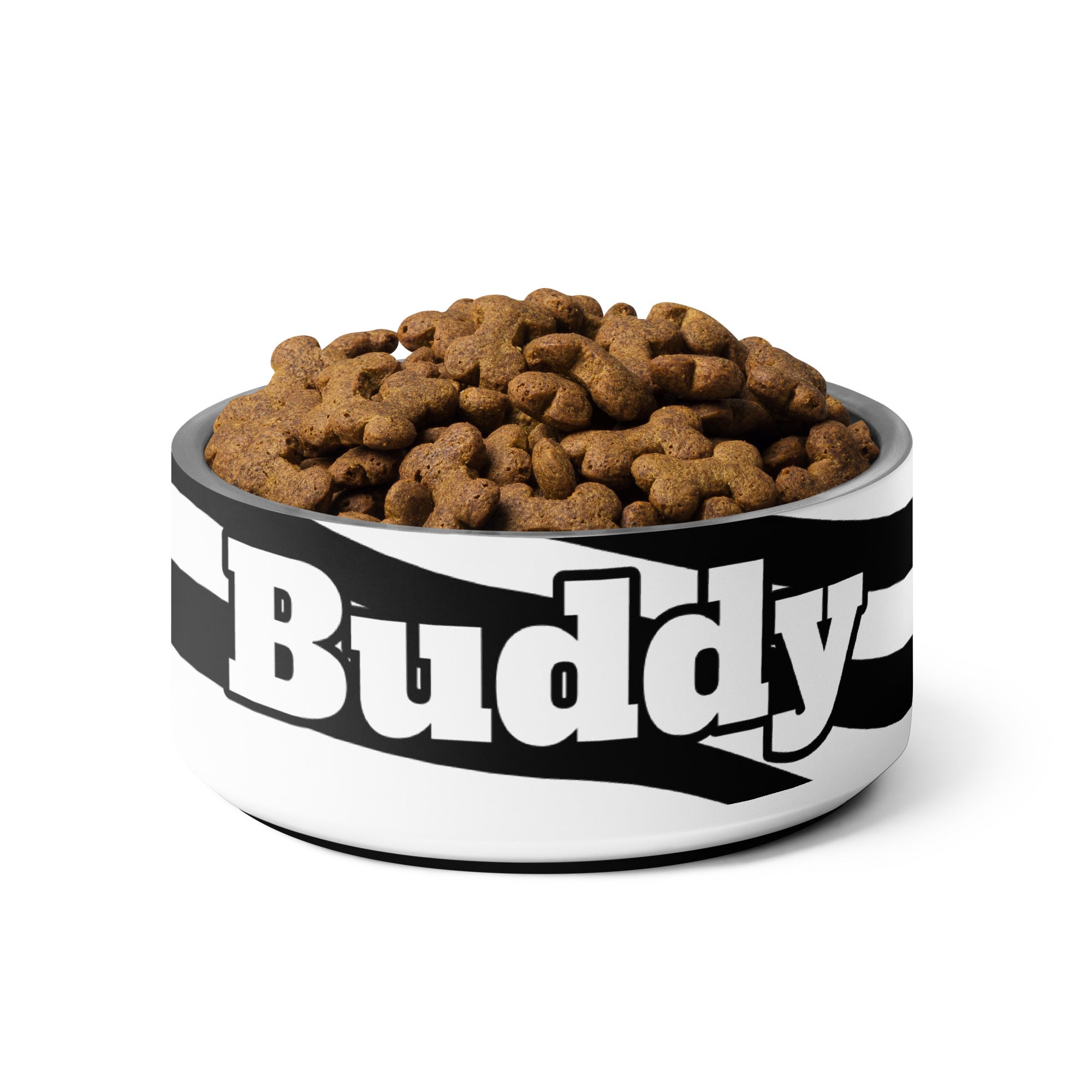 Personalized Pet Bowl, Black and White