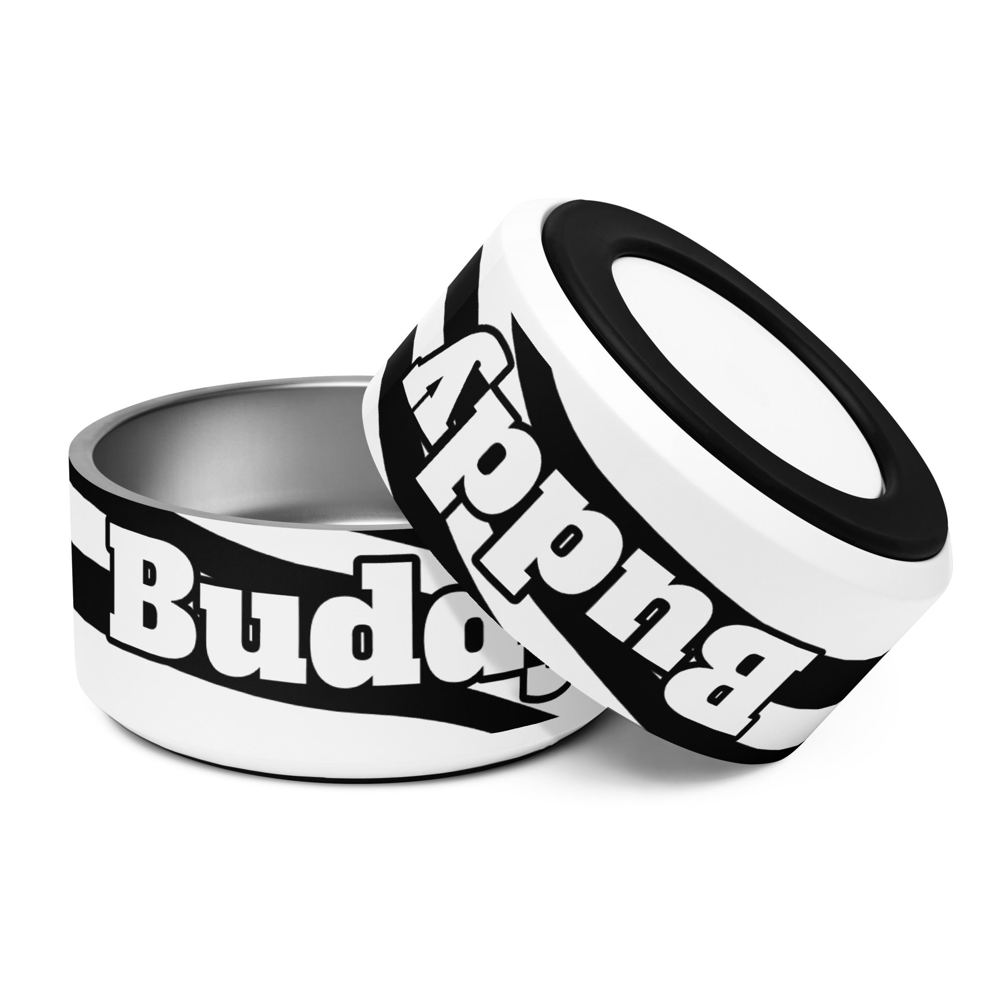 Personalized Pet Bowl, Black and White