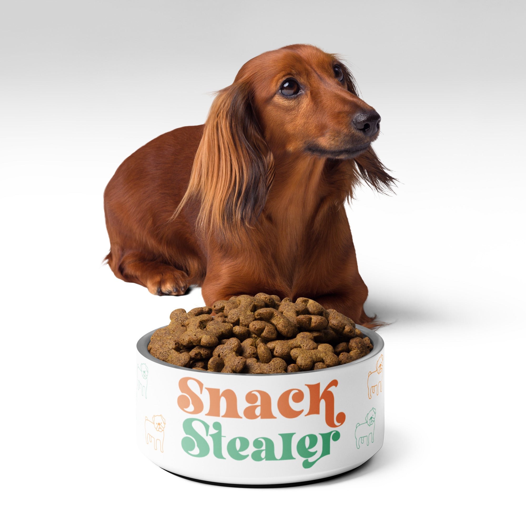 Cute "Snack Stealer" Pet Bowl