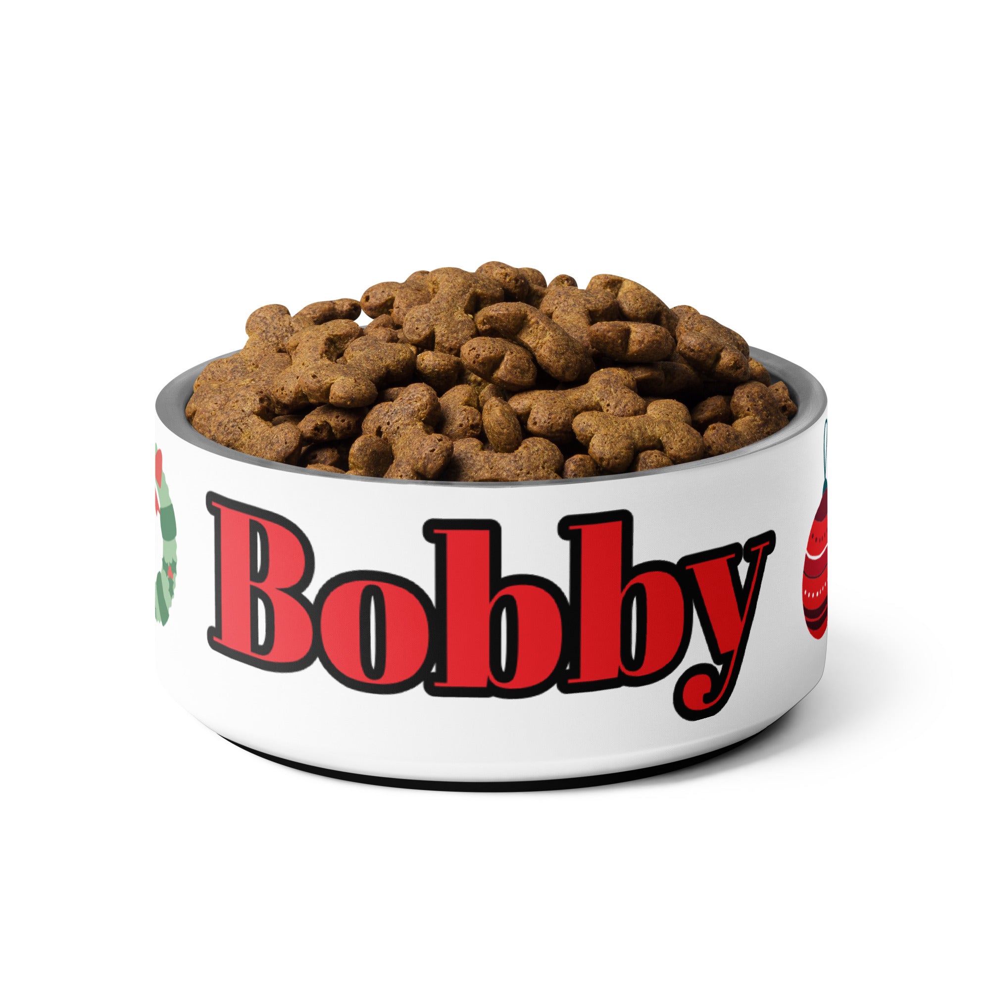 Christmas Motifs Personalized Pet bowl