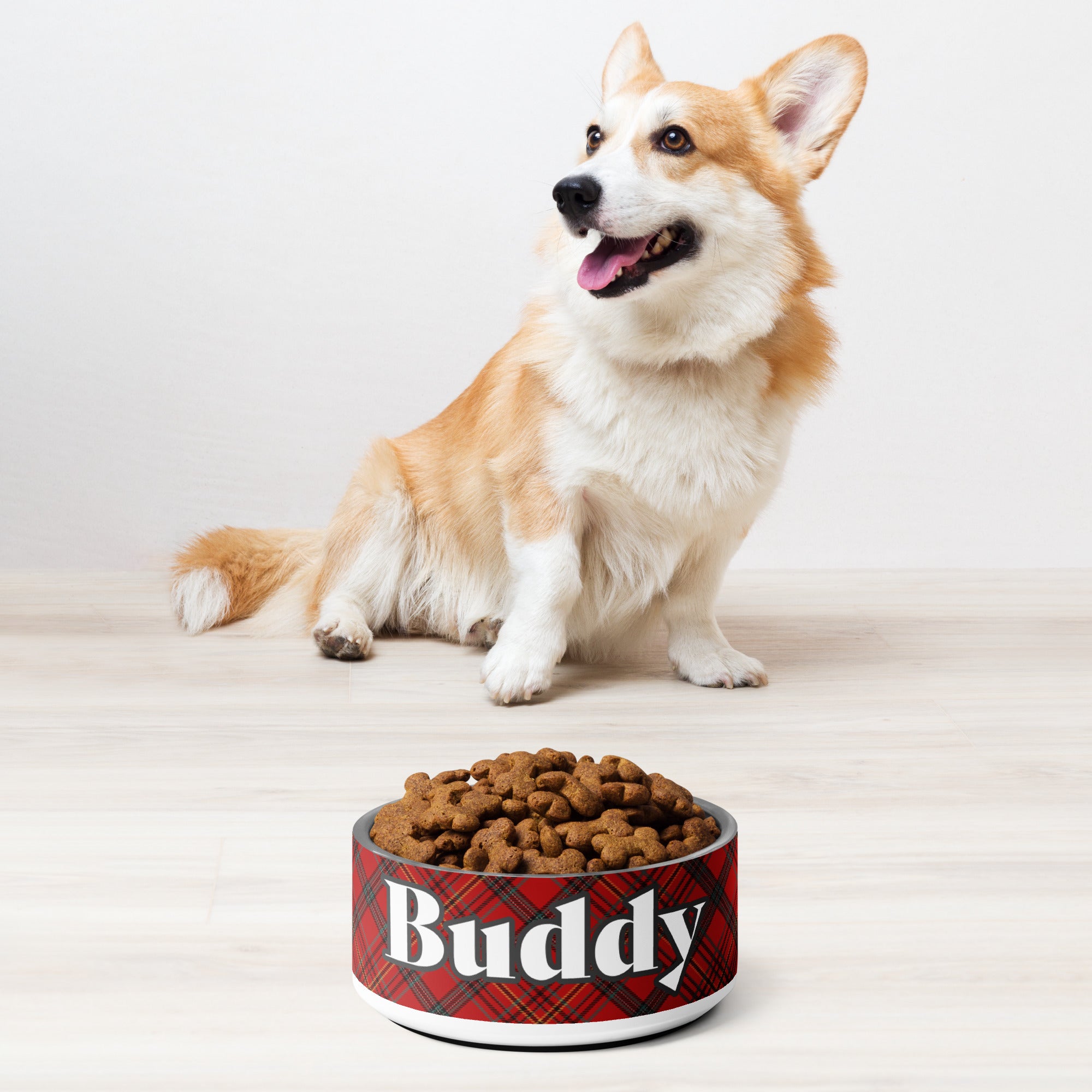 Christmas Red Plaid Pet bowl