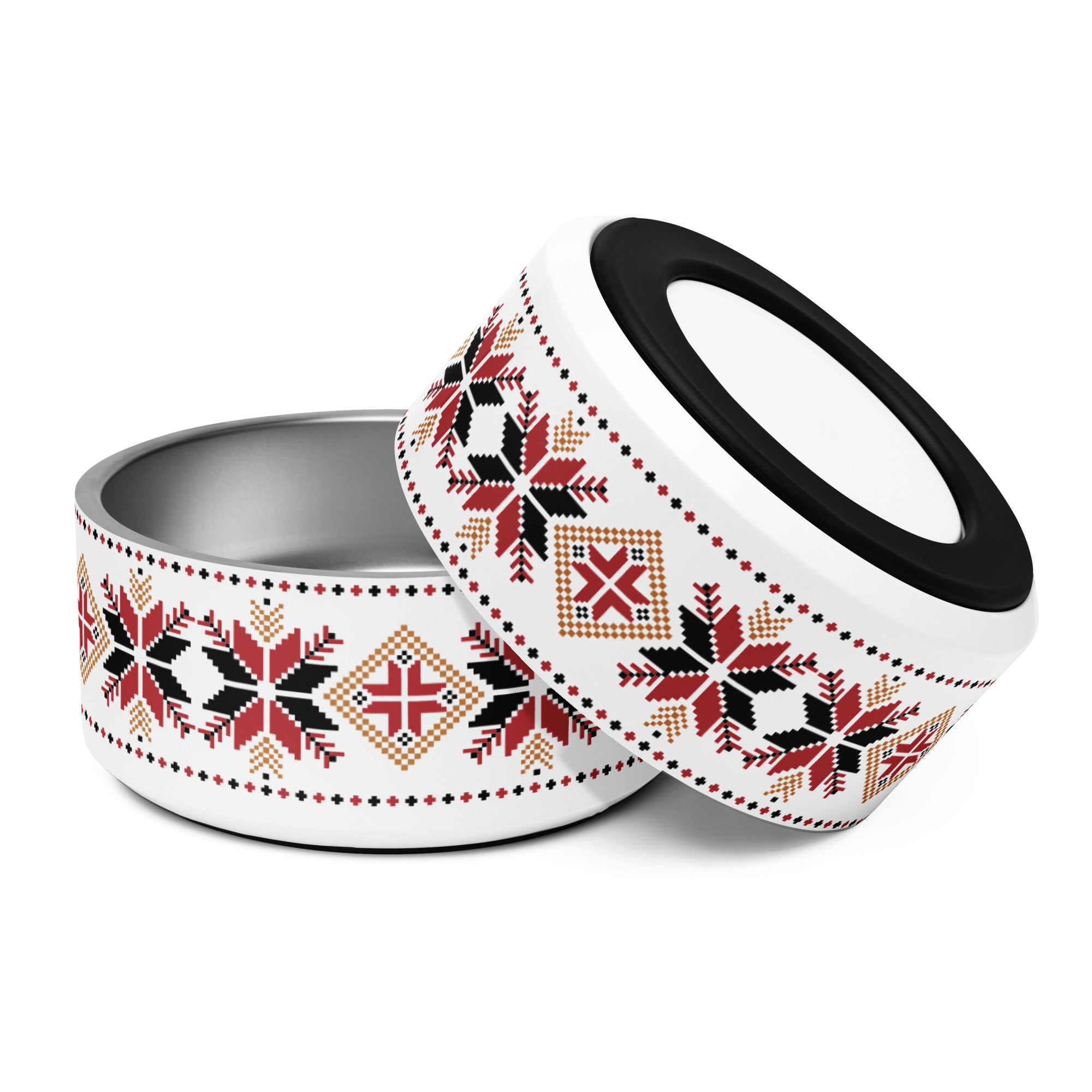 Christmas Scandinavian Motifs Pet bowl