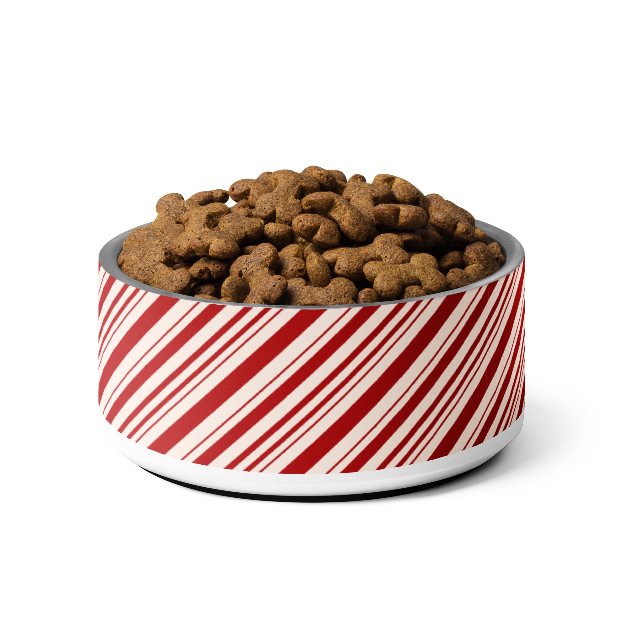 Christmas Candy Cane Striped Pet bowl