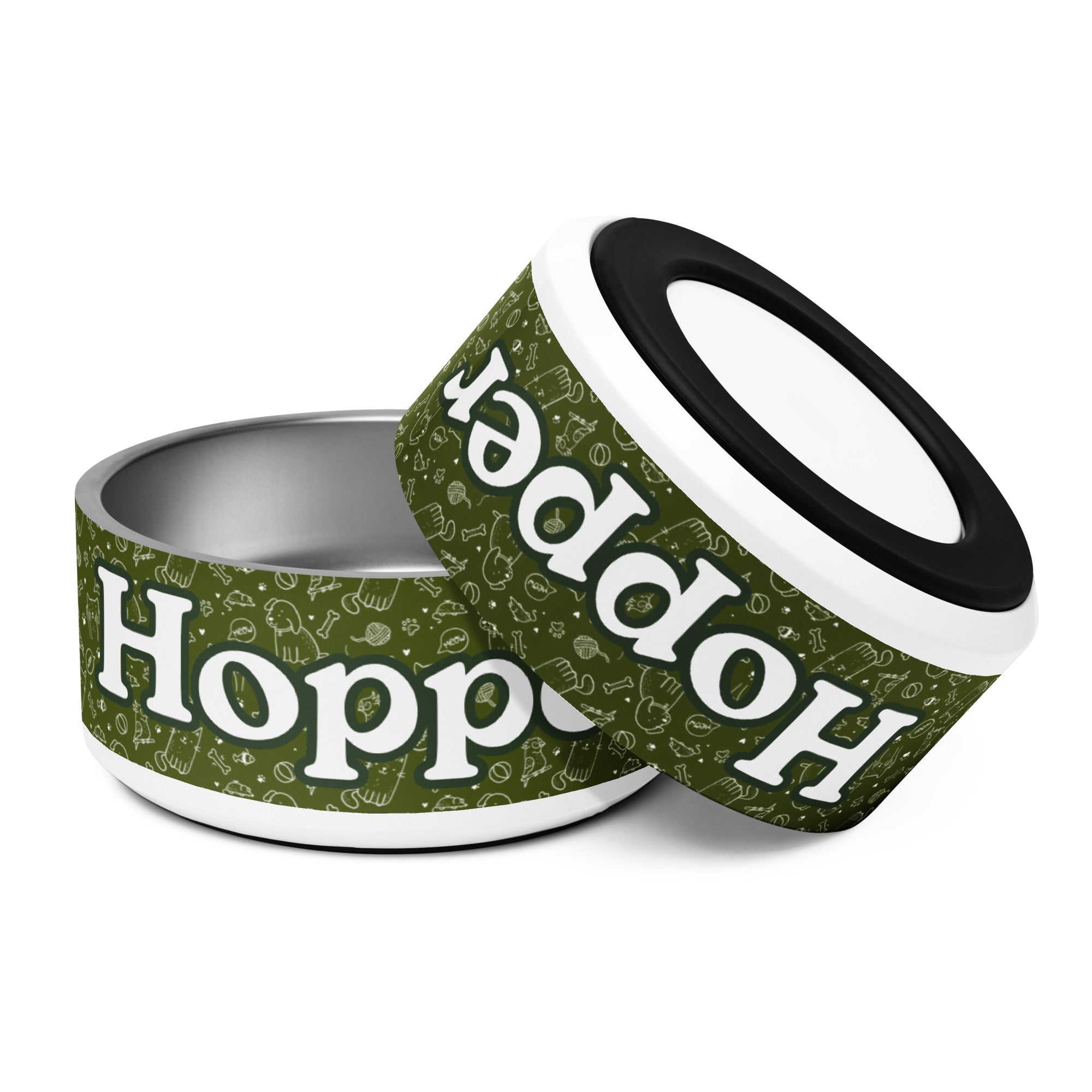 Doggie Days Pet Bowl, Personalization Optional