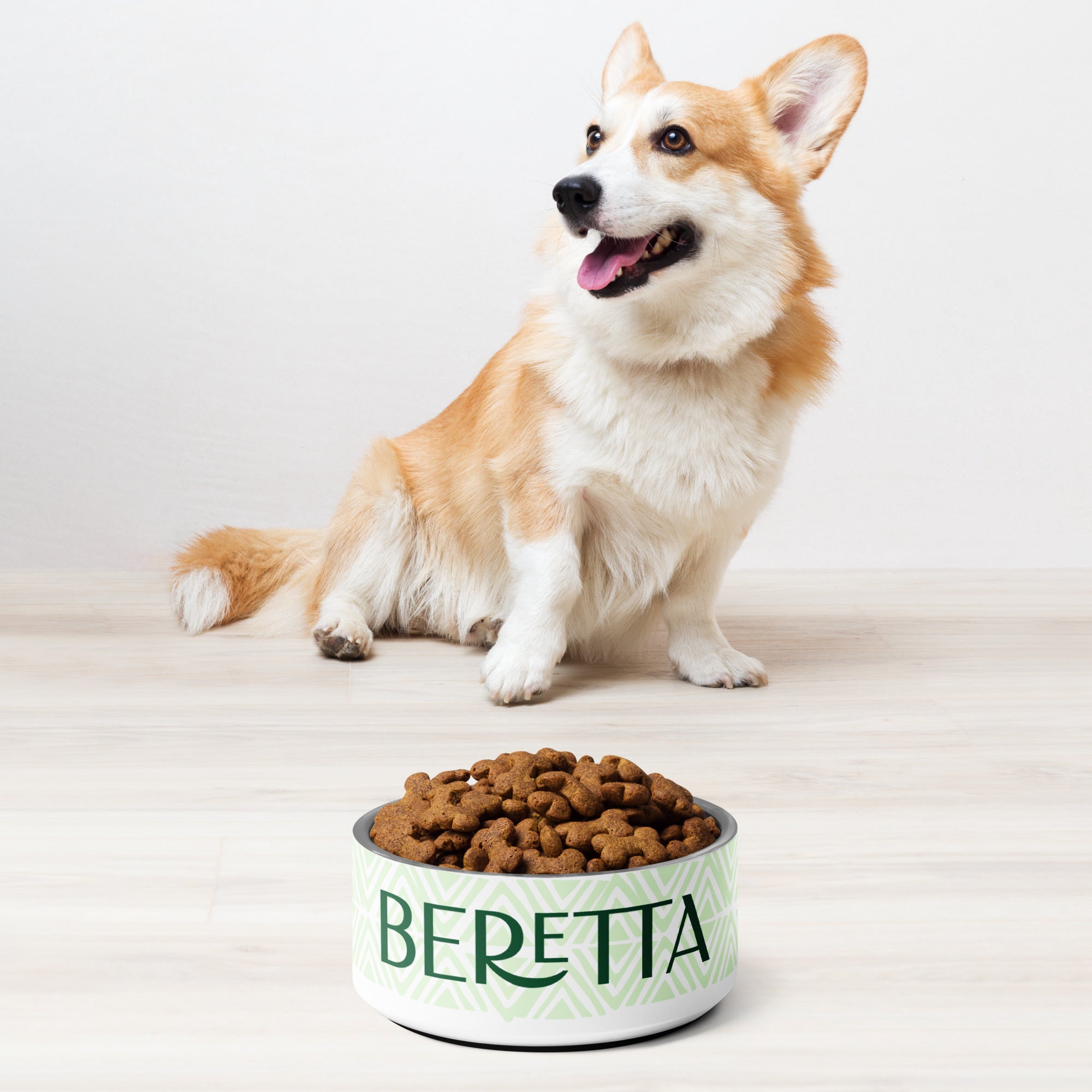 Minty Green Personalized Pet bowl