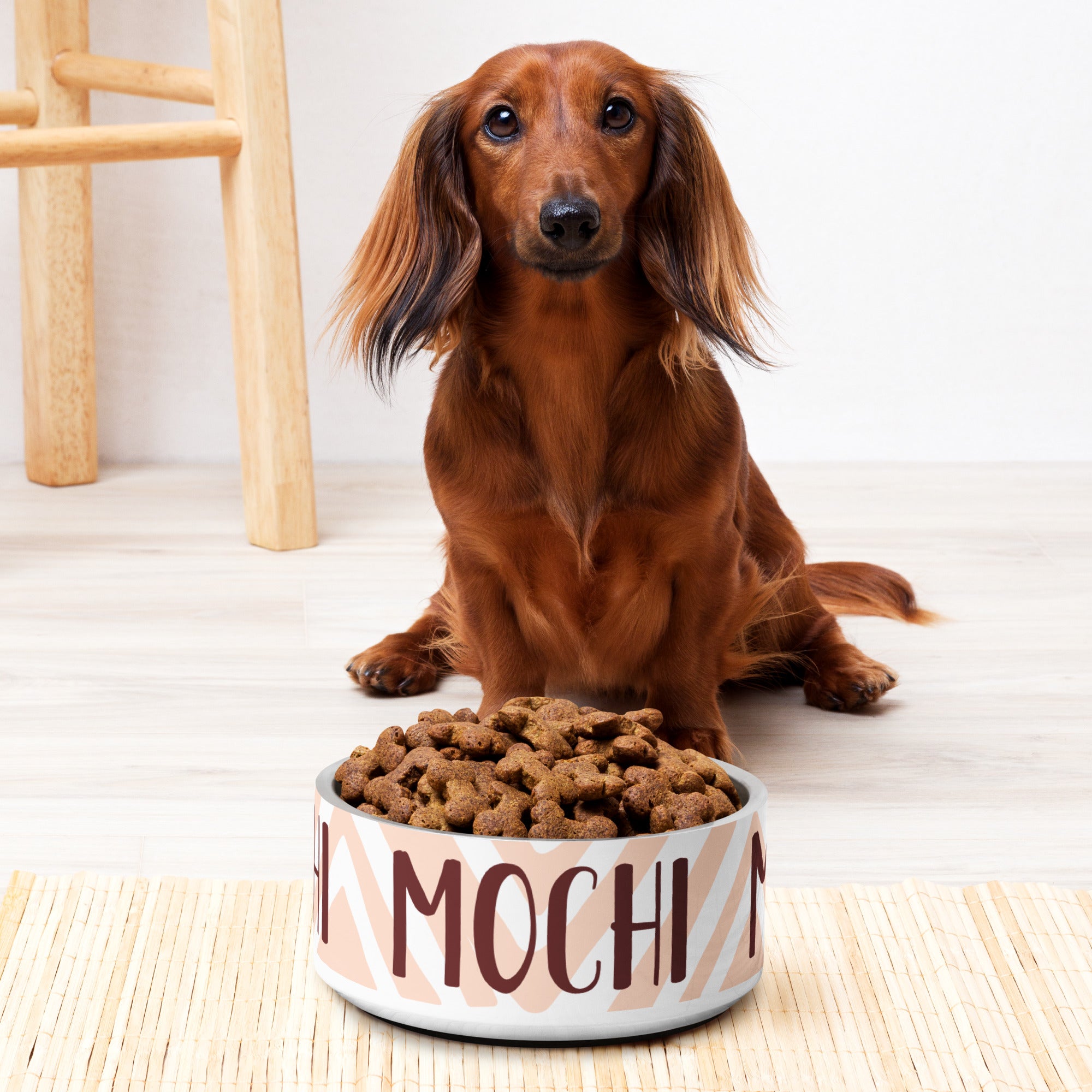 Chevron Personalized Pet bowl