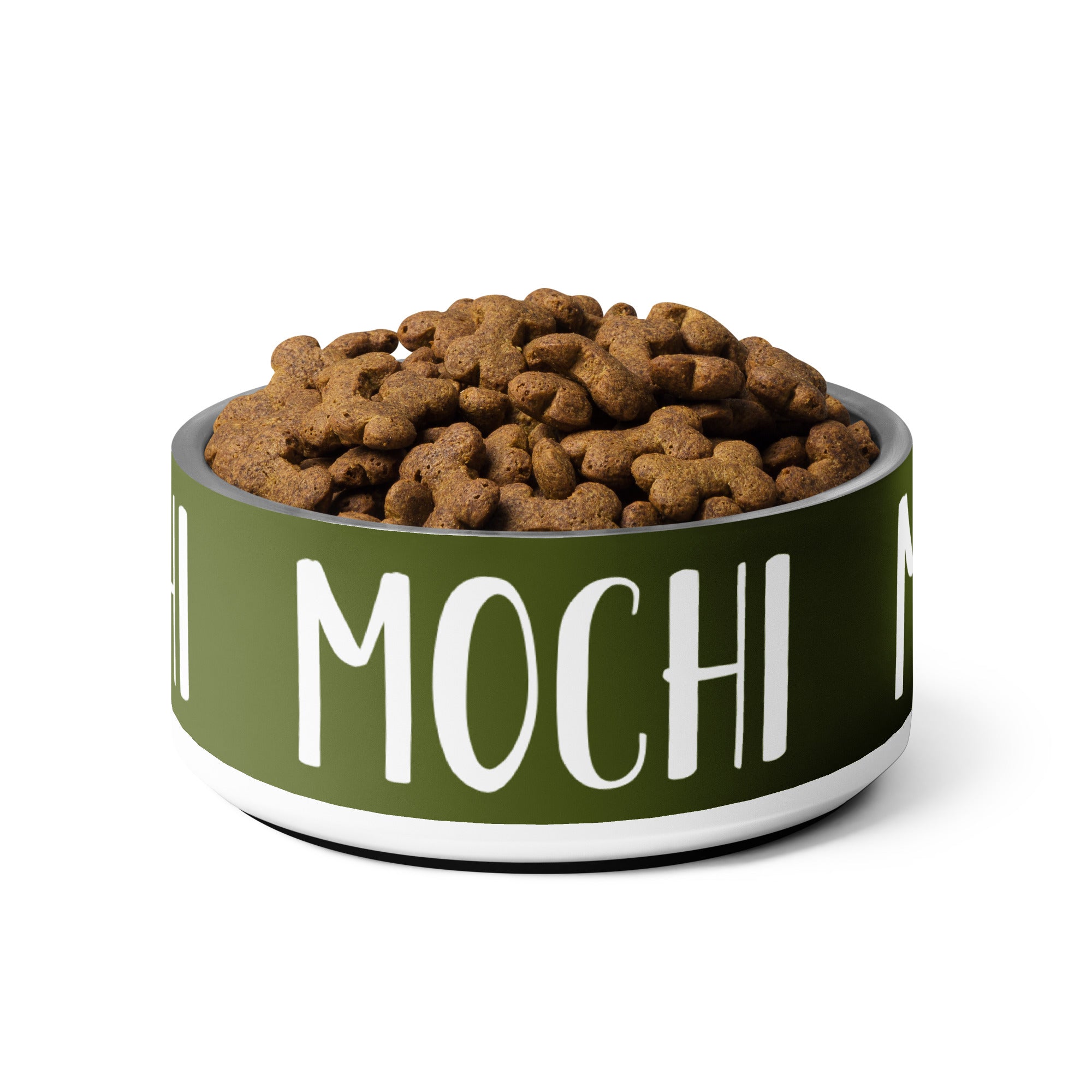 Fir Tree Green Personalized Pet bowl