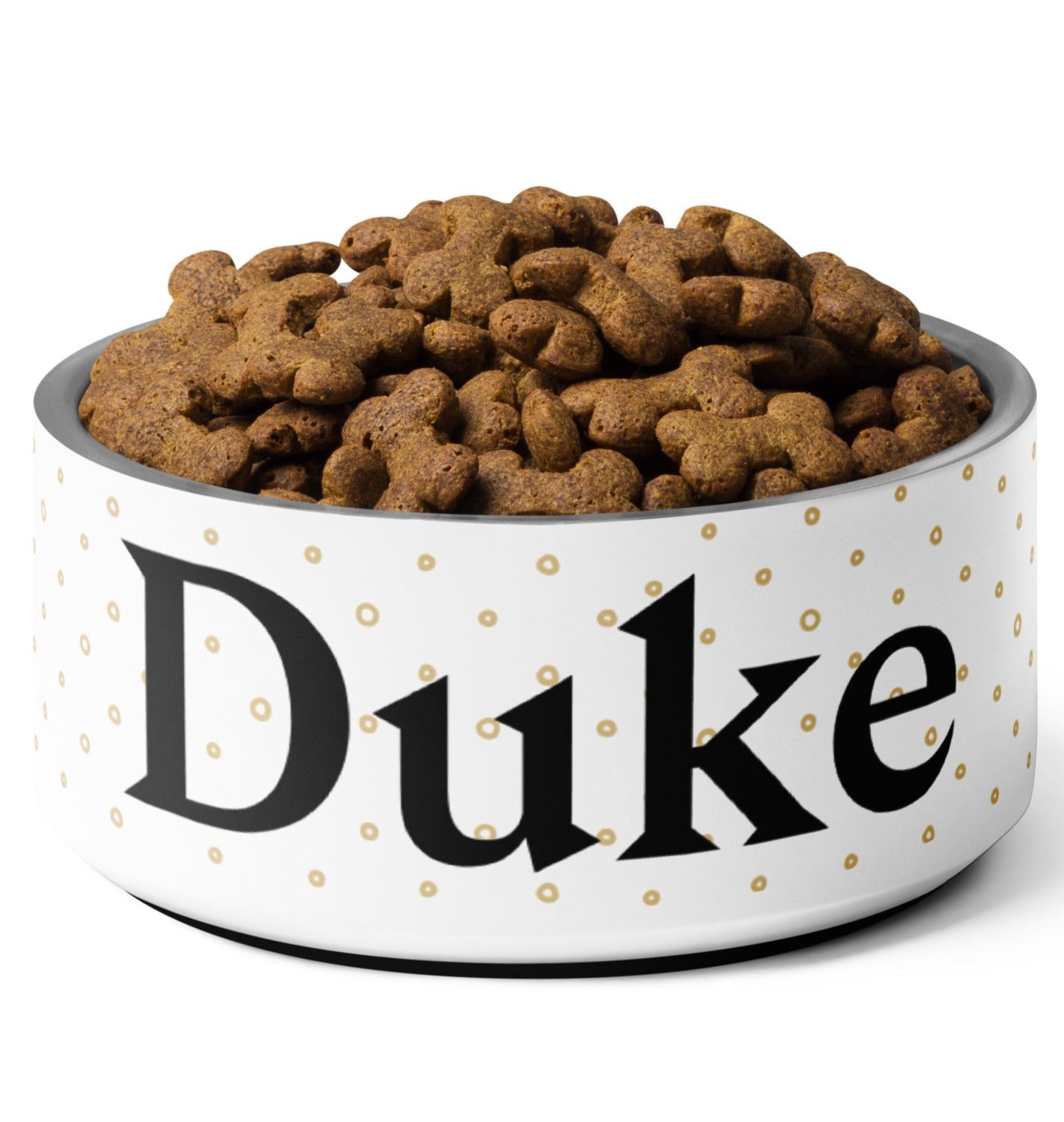 Minimalist Dots Personalized Pet bowl