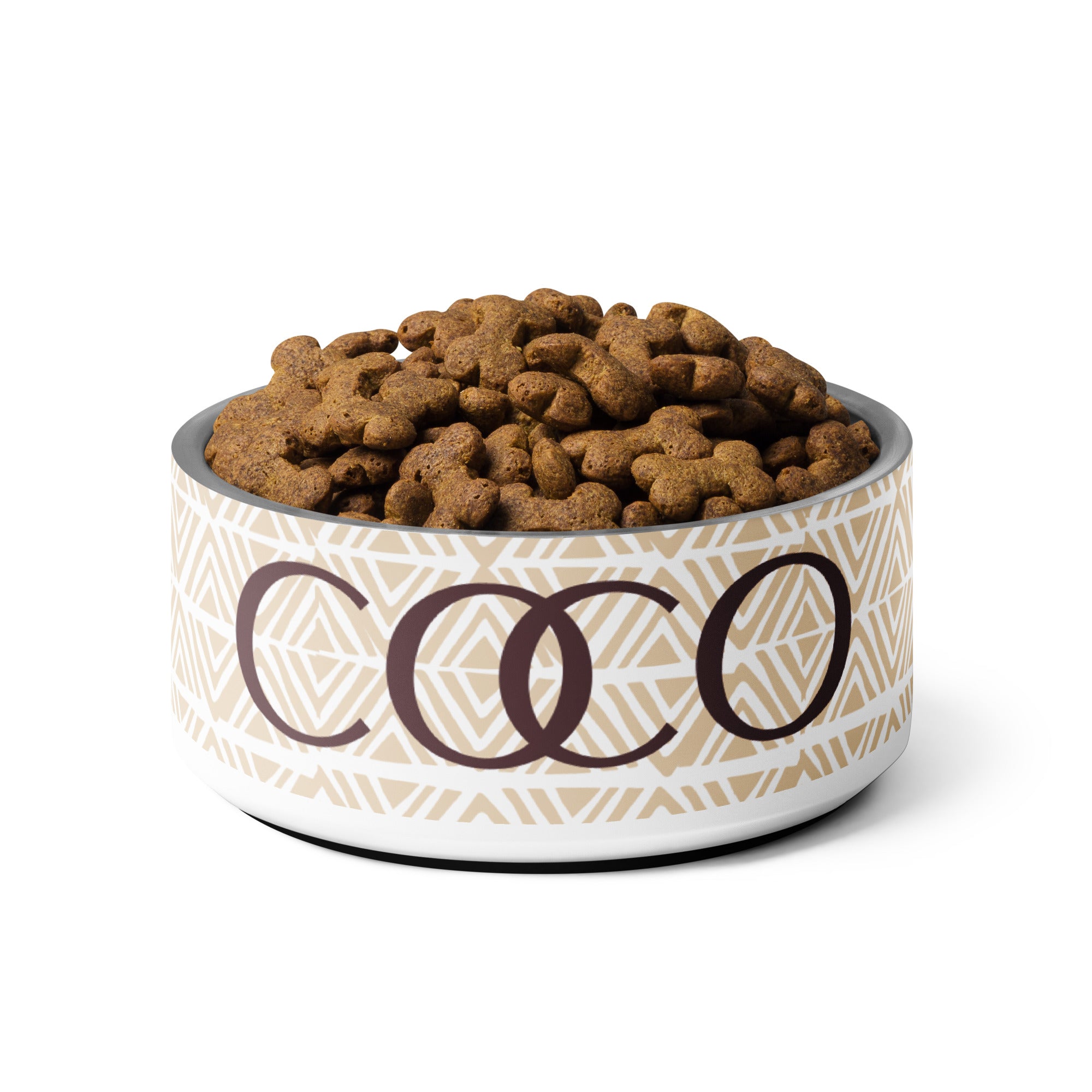 Neutral Tan Personalized Pet bowl