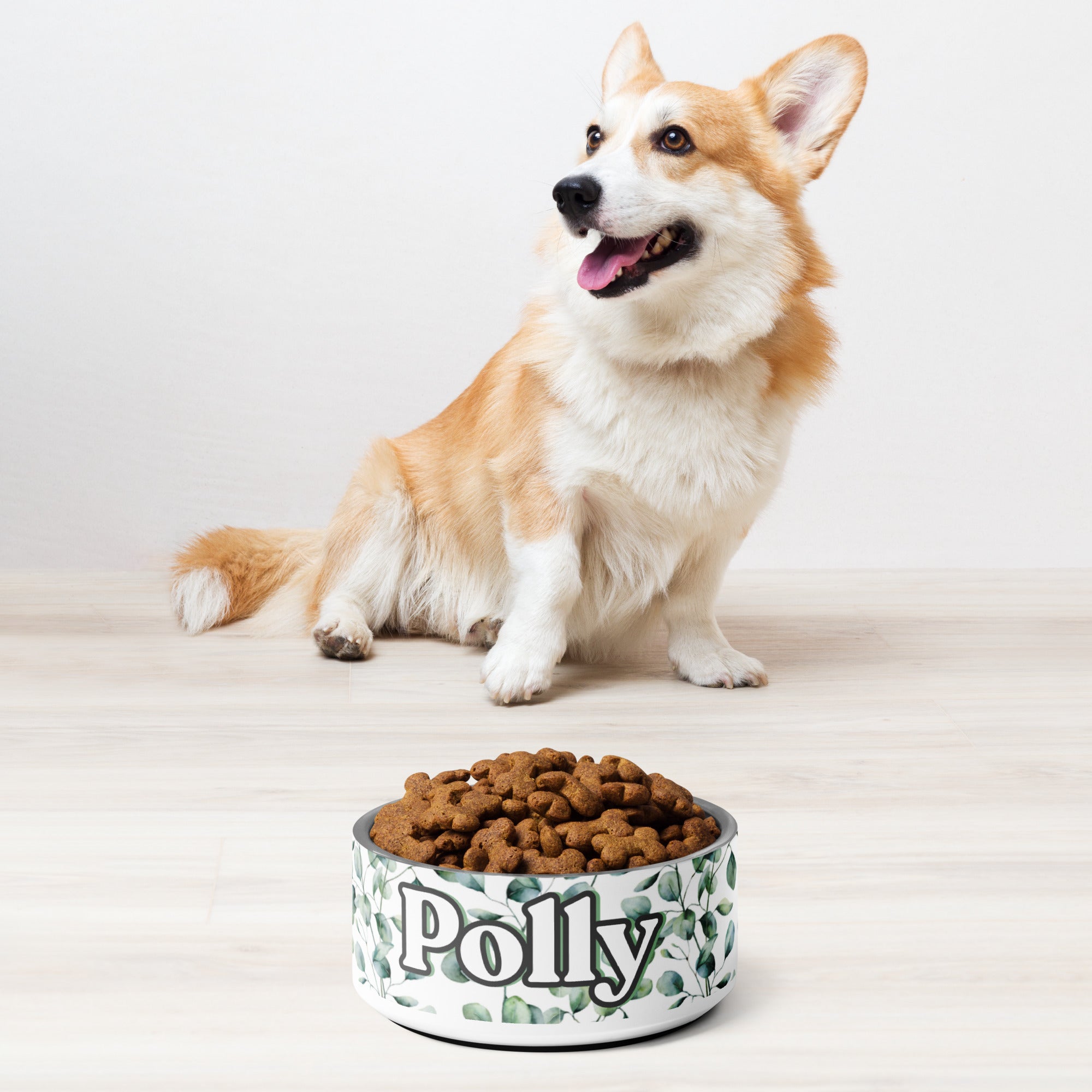 Eucalyptus Leaves Personalized Pet bowl