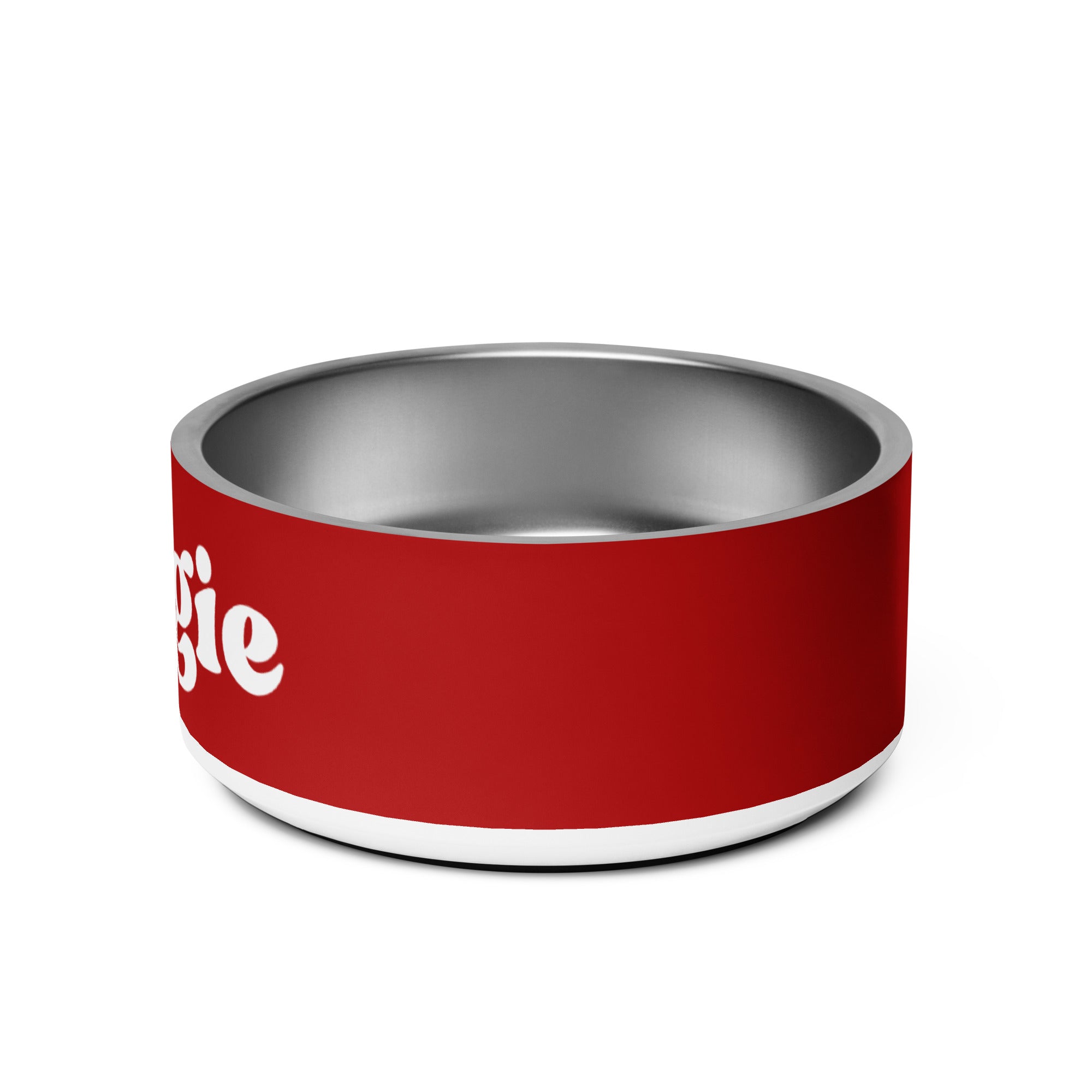 Christmas Holiday Red Personalized Pet Bowl