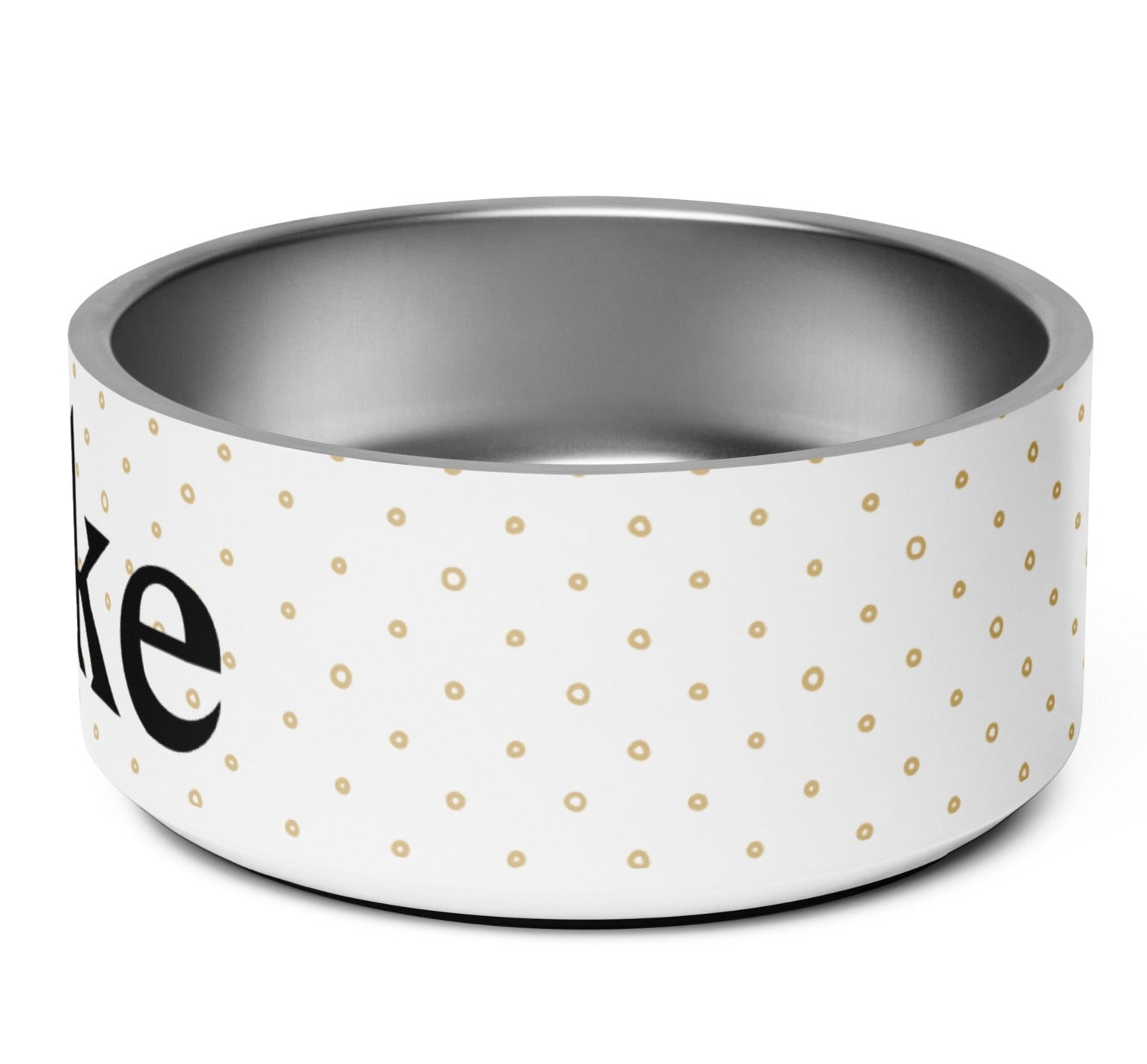 Minimalist Dots Personalized Pet bowl