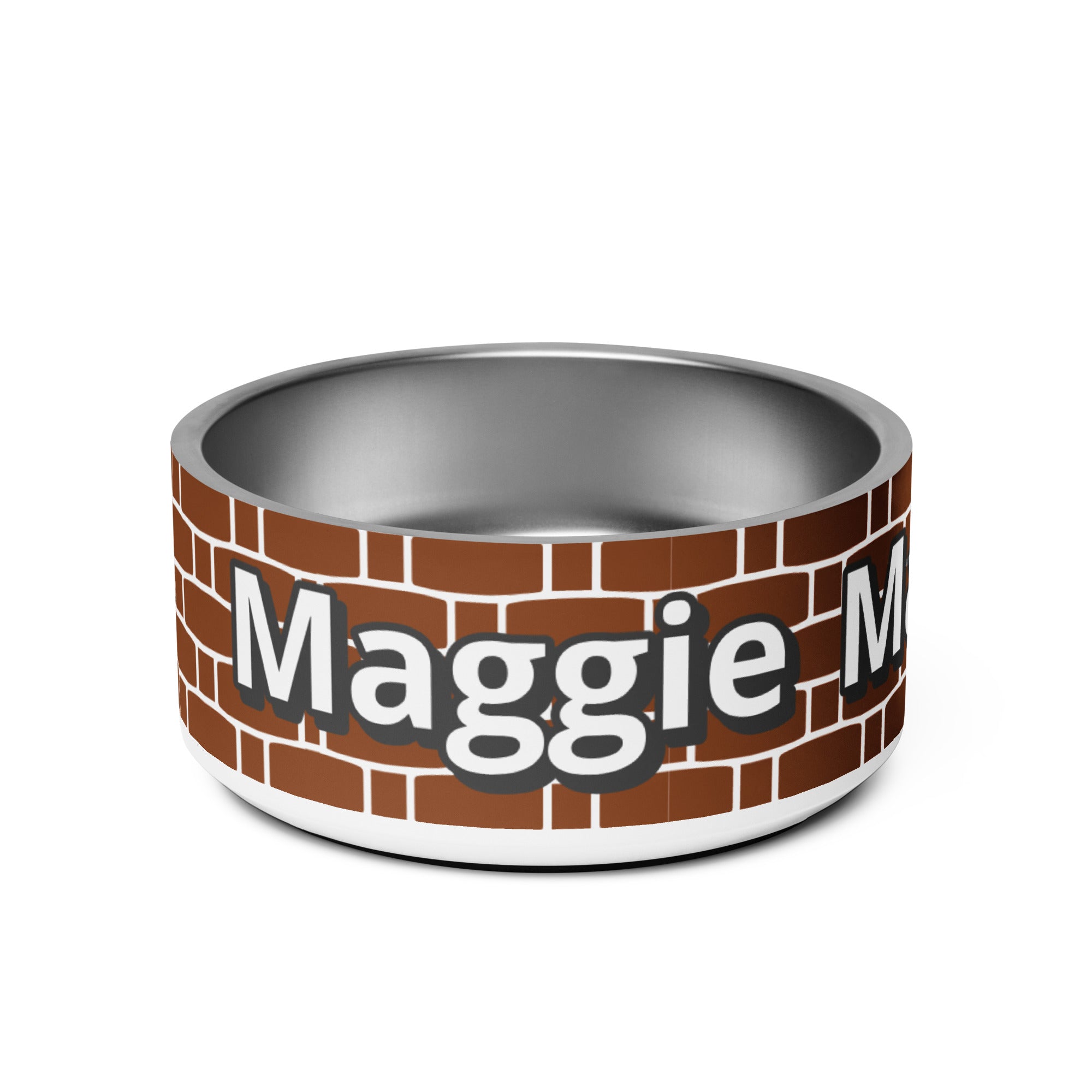 Terra Cotta Personalized Pet Bowl