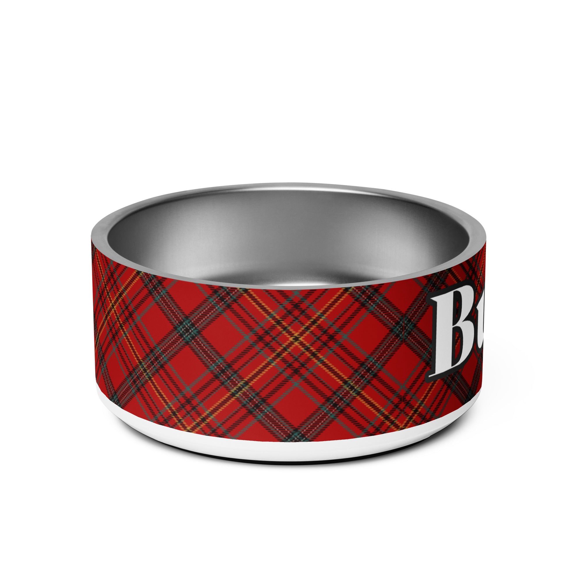 Christmas Red Plaid Pet bowl